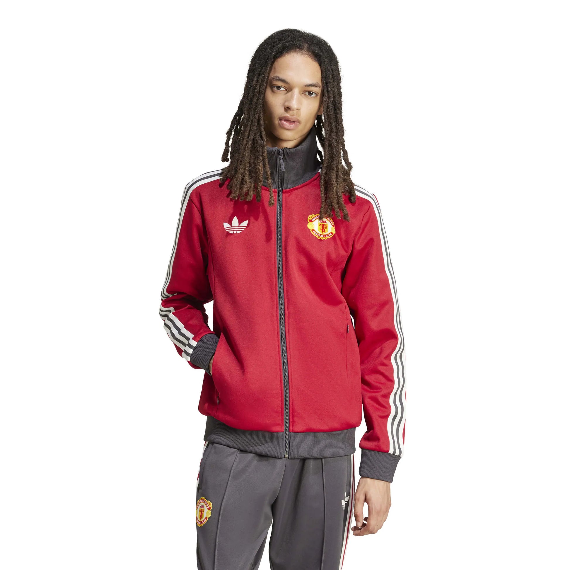 adidas 2024-25 Manchester United Men's Original's Track Top (Model - Front)