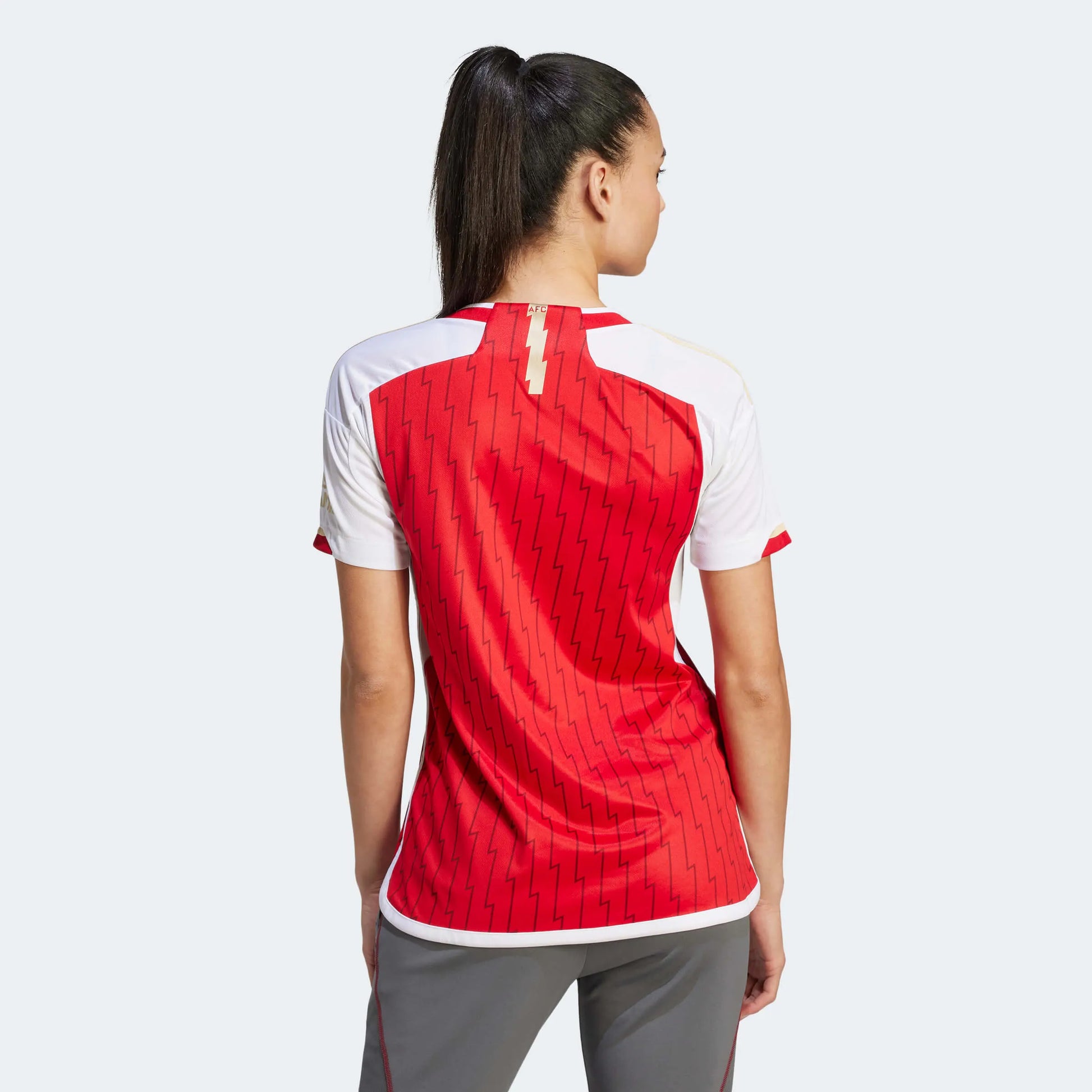 adidas 2023-24 Arsenal Women's Stadium Home Jersey (Model - Back)