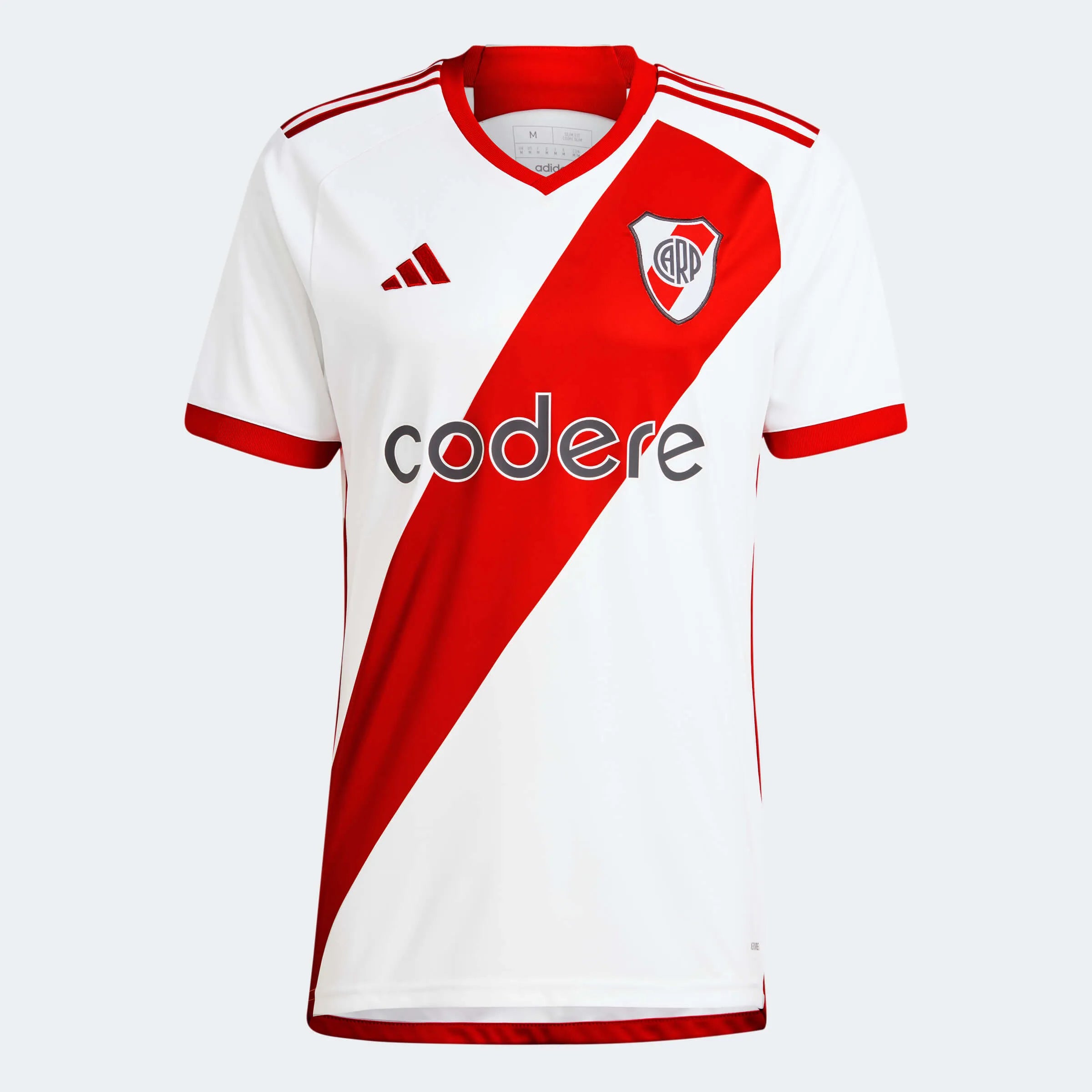 adidas 2023-24 River Plate Men's Stadium Home Jersey (Front)