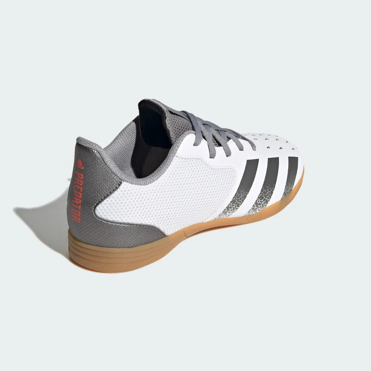 Adidas JR  Predator Freak .4 IN Sala - White-Iron Metallic (Diagonal 2)