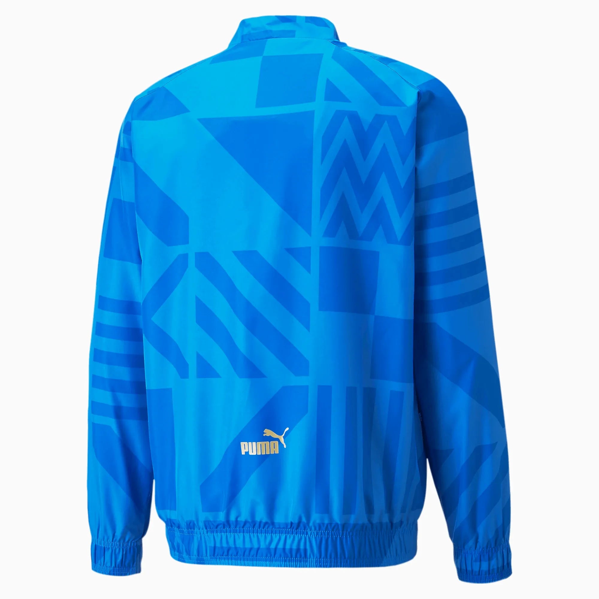Puma 2022-23 Italy Prematch Jacket Blue (Back)