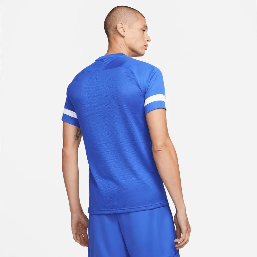 Nike Dri-Fit Academy Pro Short-Sleeve Training Top - Blue (Model - Back)