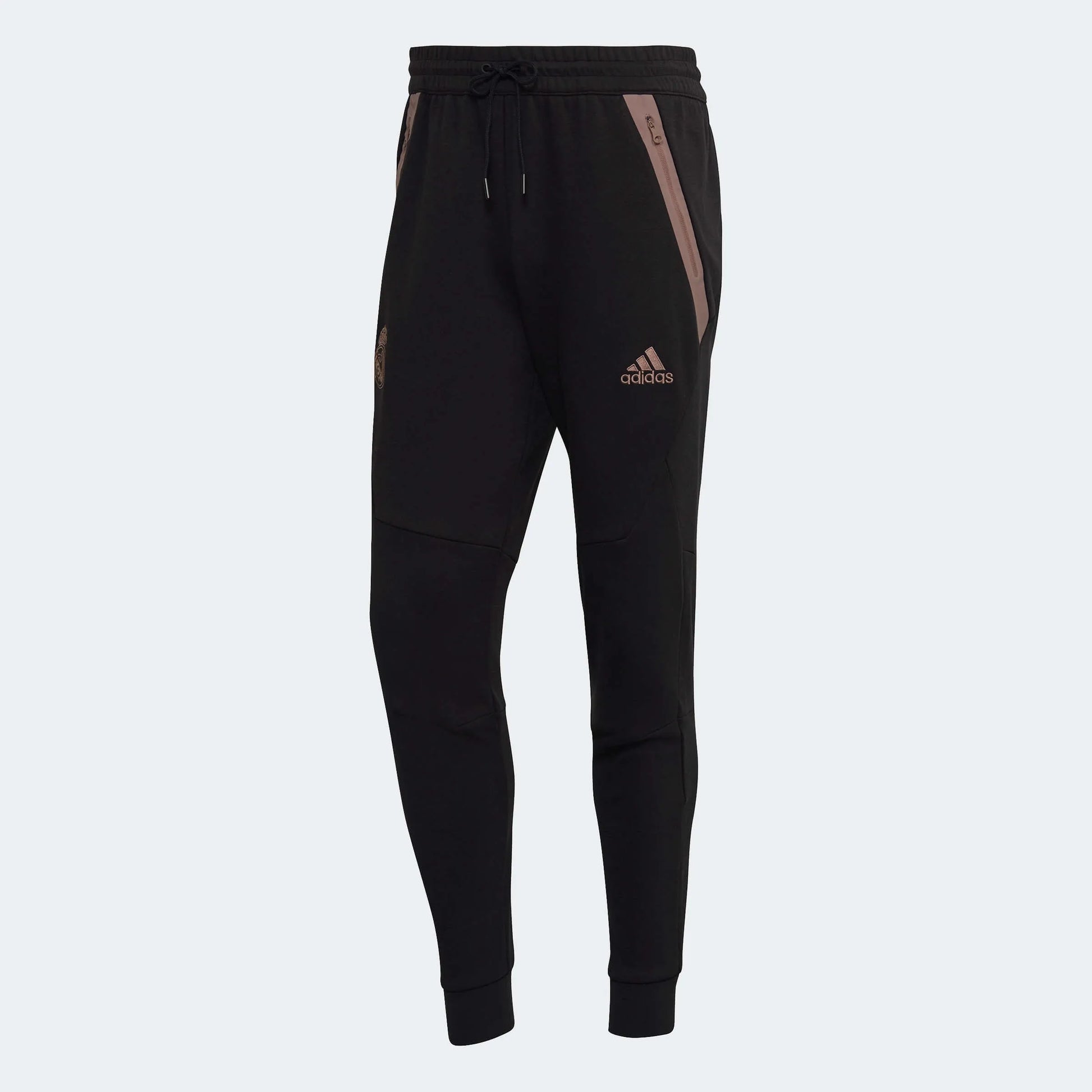 adidas 2022-23 Real Madrid Travel Pants - Black-Pink (Front)