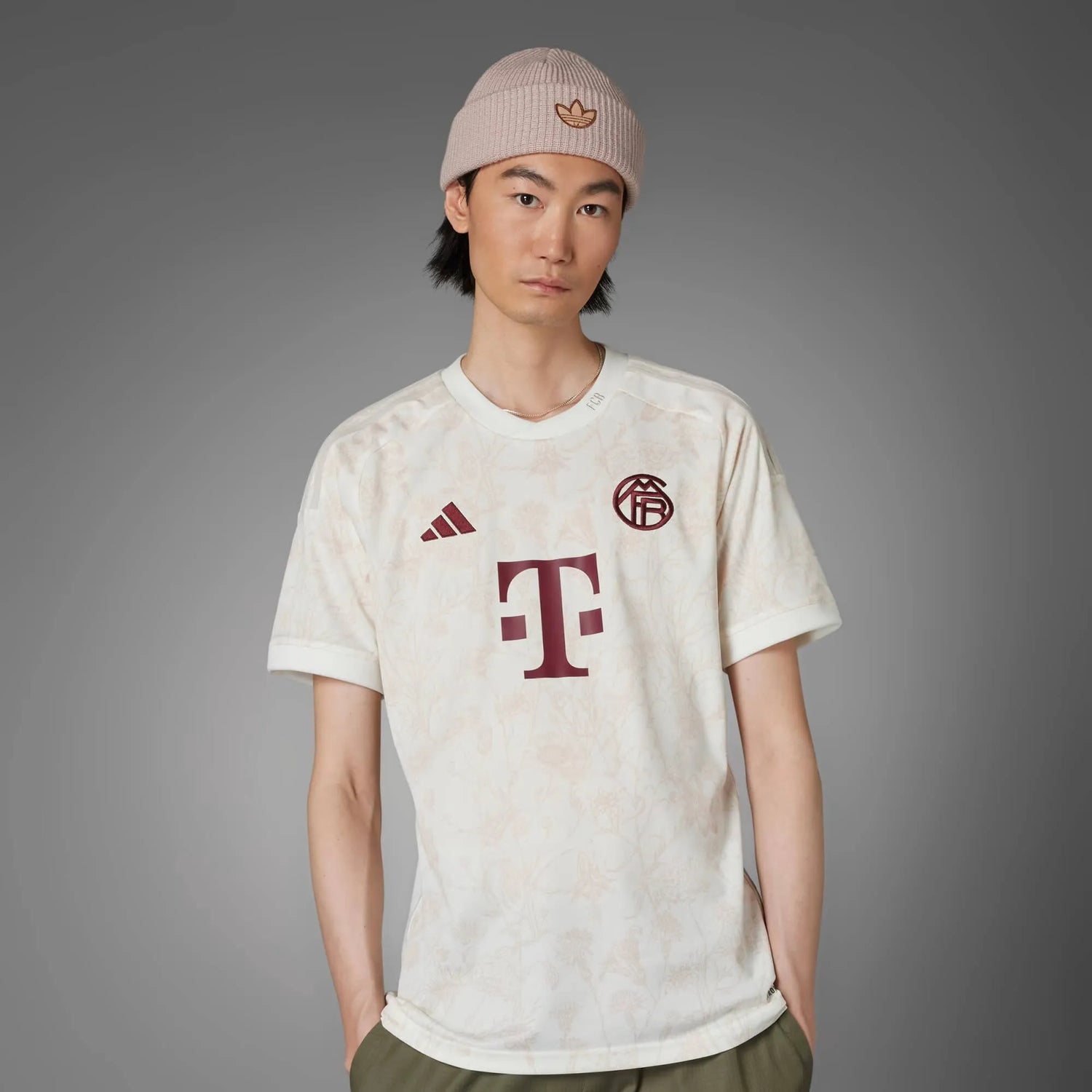 adidas 2023-24 Bayern Munich Men's Stadium Third Jersey (Model - Front)