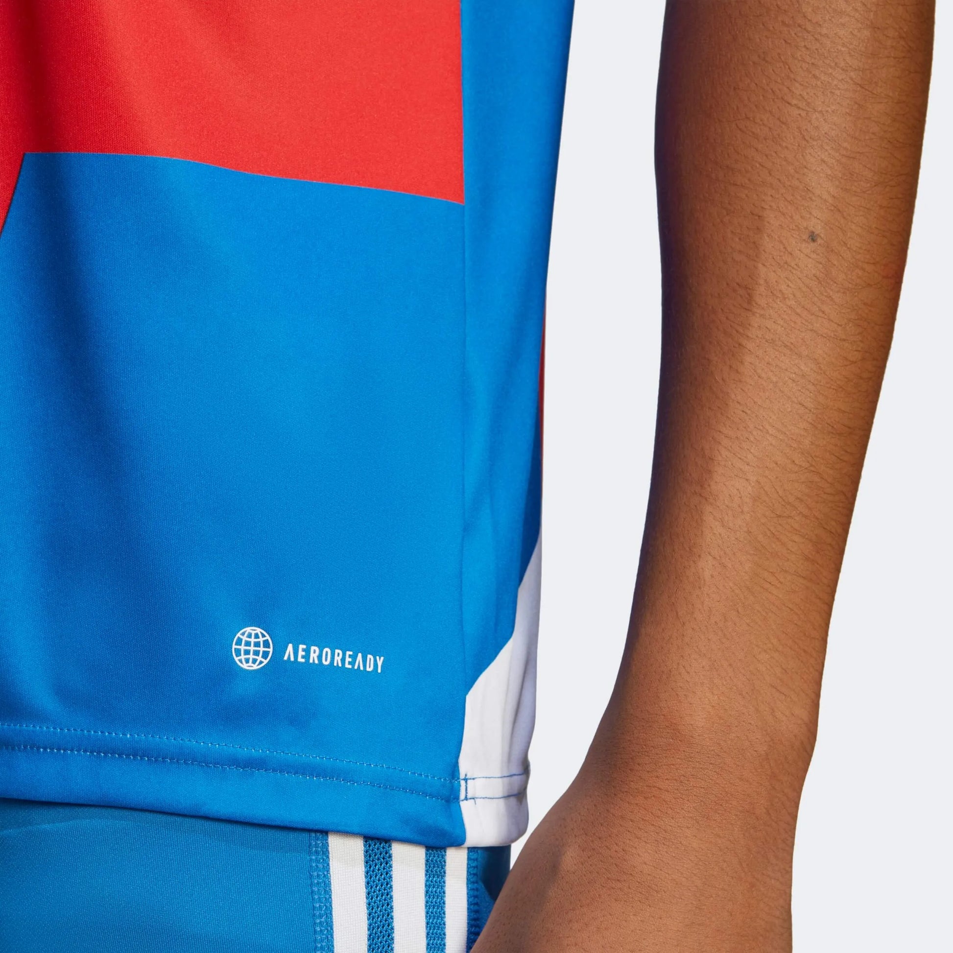 adidas 2023 FC Bayern Munich Pre-Match Jersey - Red-Bright Royal (Detail 2)
