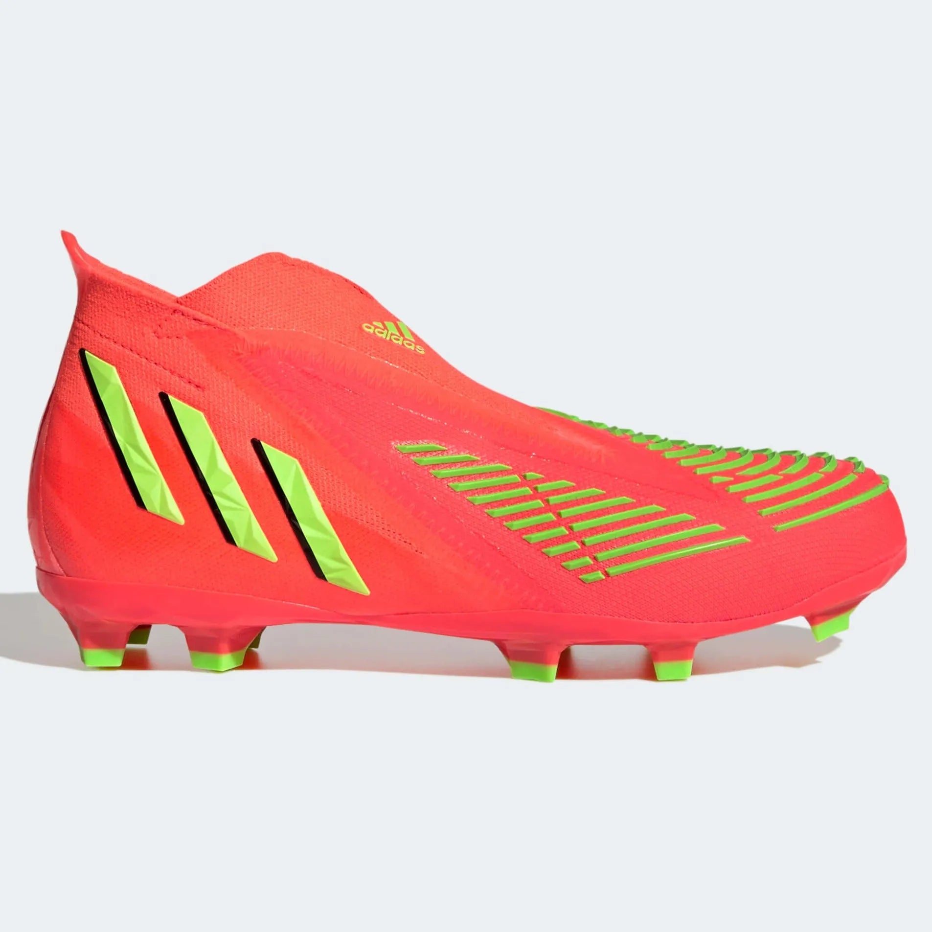 adidas JR Predator Edge + FG - Solar Red-Solar Green (Side 1)