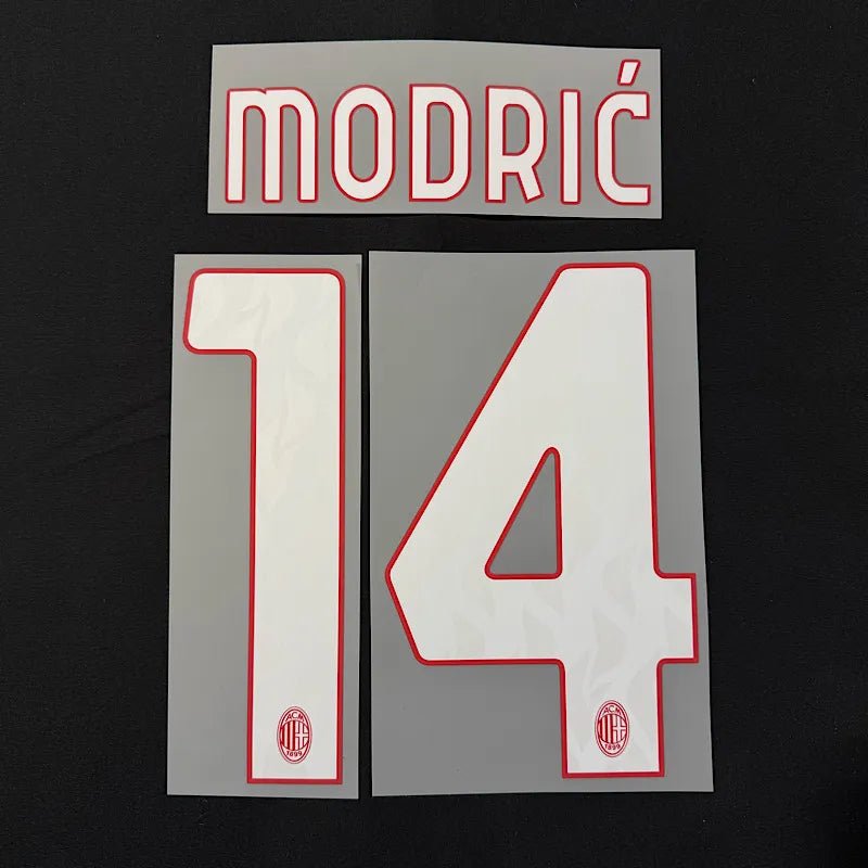 AC Milan 2025/26 Home MODRIC #14 Youth Official Name Set – ProSoccer