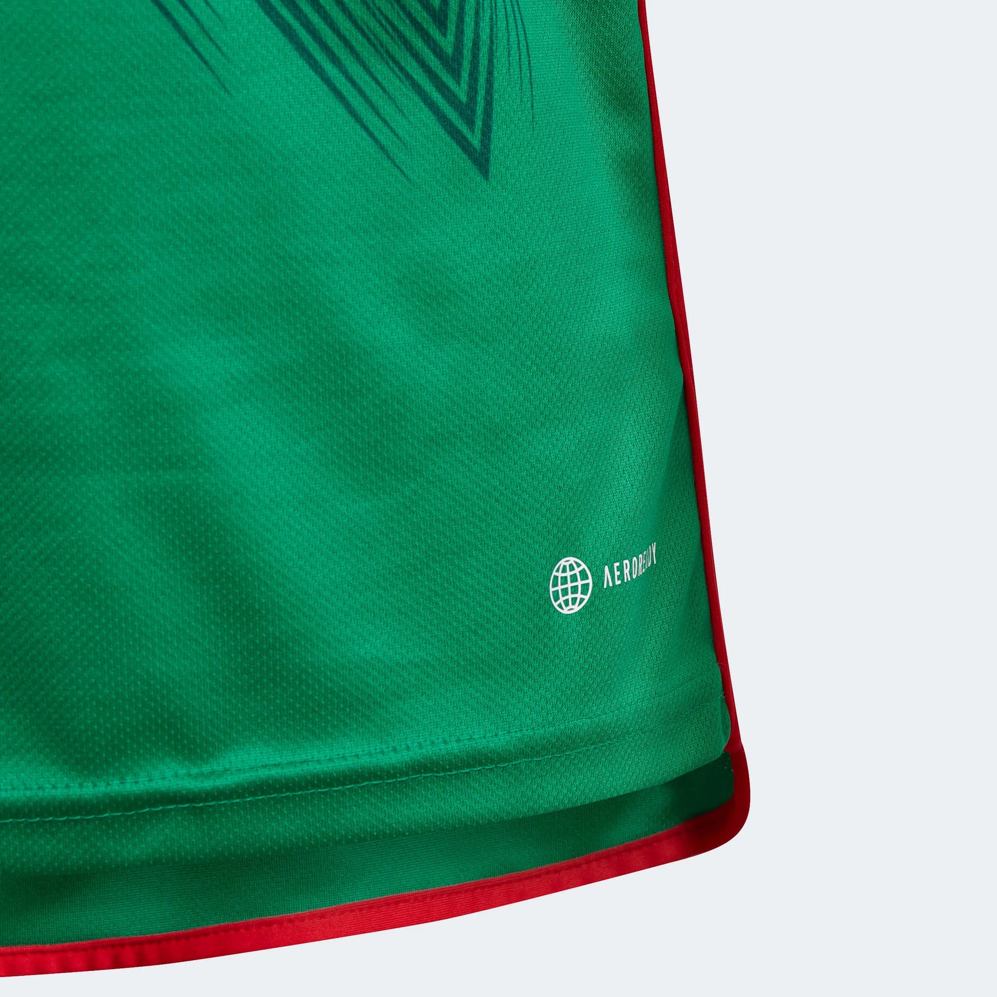adidas 2022-23 Mexico Youth Home Jersey - Green-Red (Detail 3)