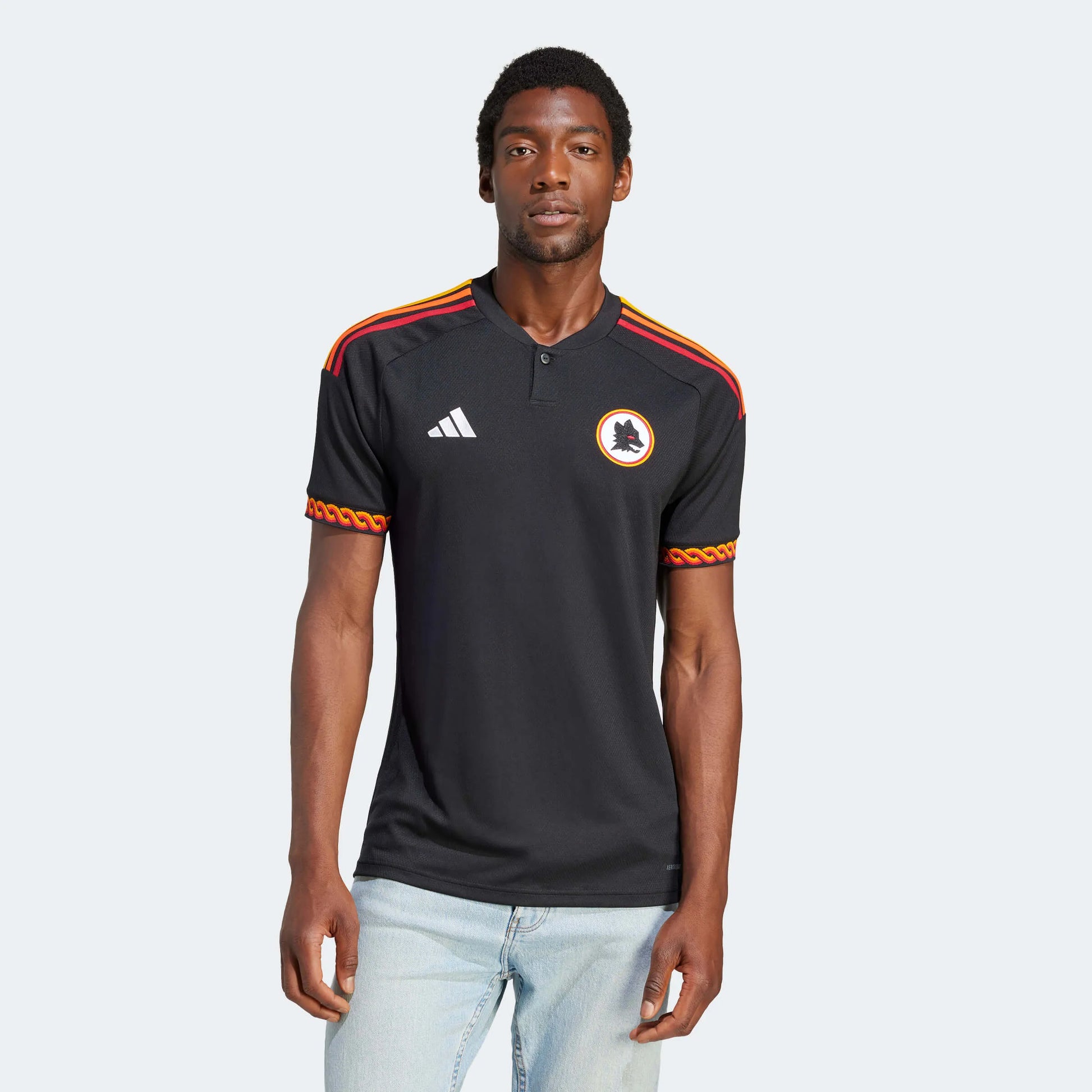 adidas 2023-24 Roma Men's Stadium Third Jersey (Model - Front)