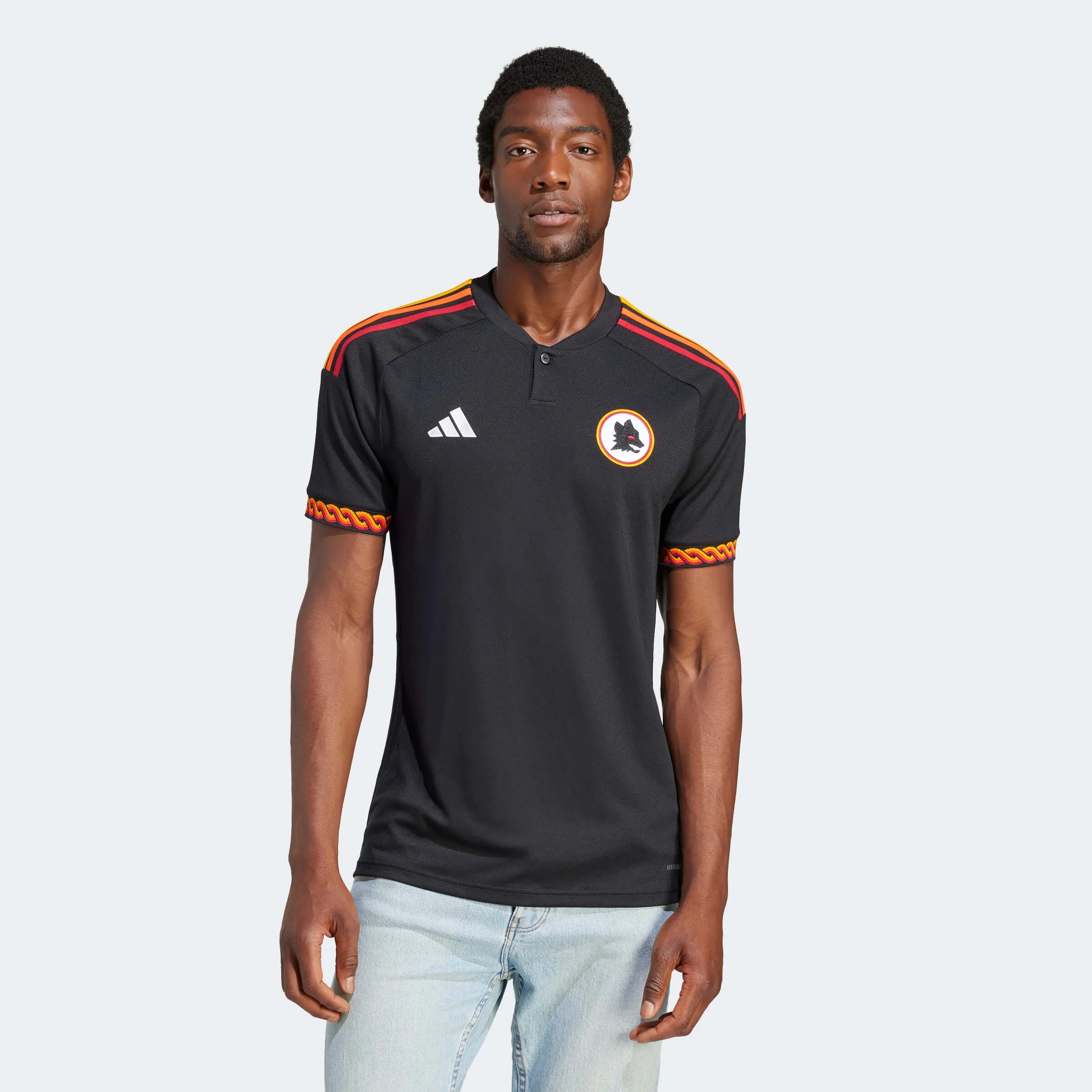 adidas 2023-24 Roma Men's Stadium Third Jersey (Model - Front)