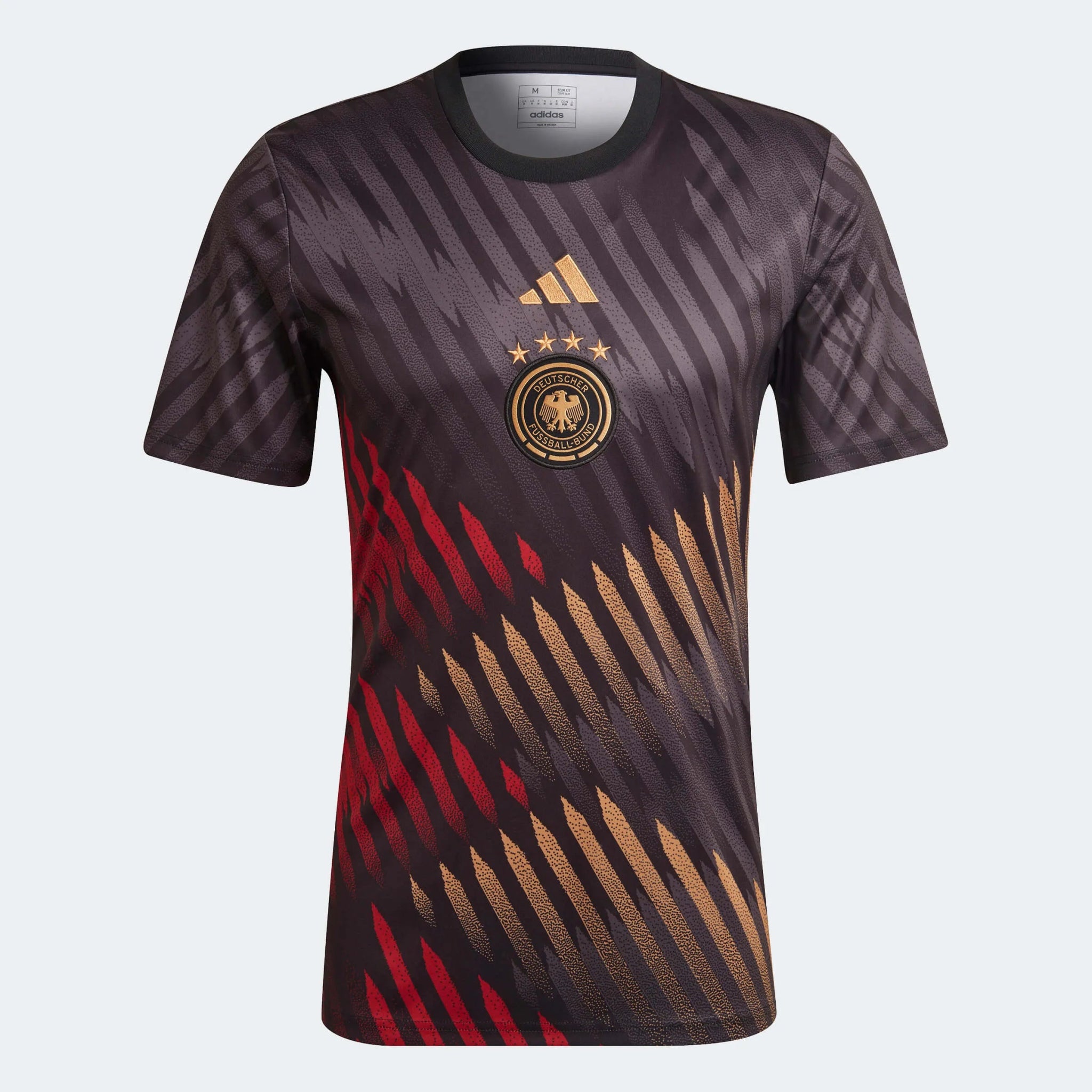 adidas 2022-23 Germany Pre-Match Soccer Jersey - Black-Grey-Red