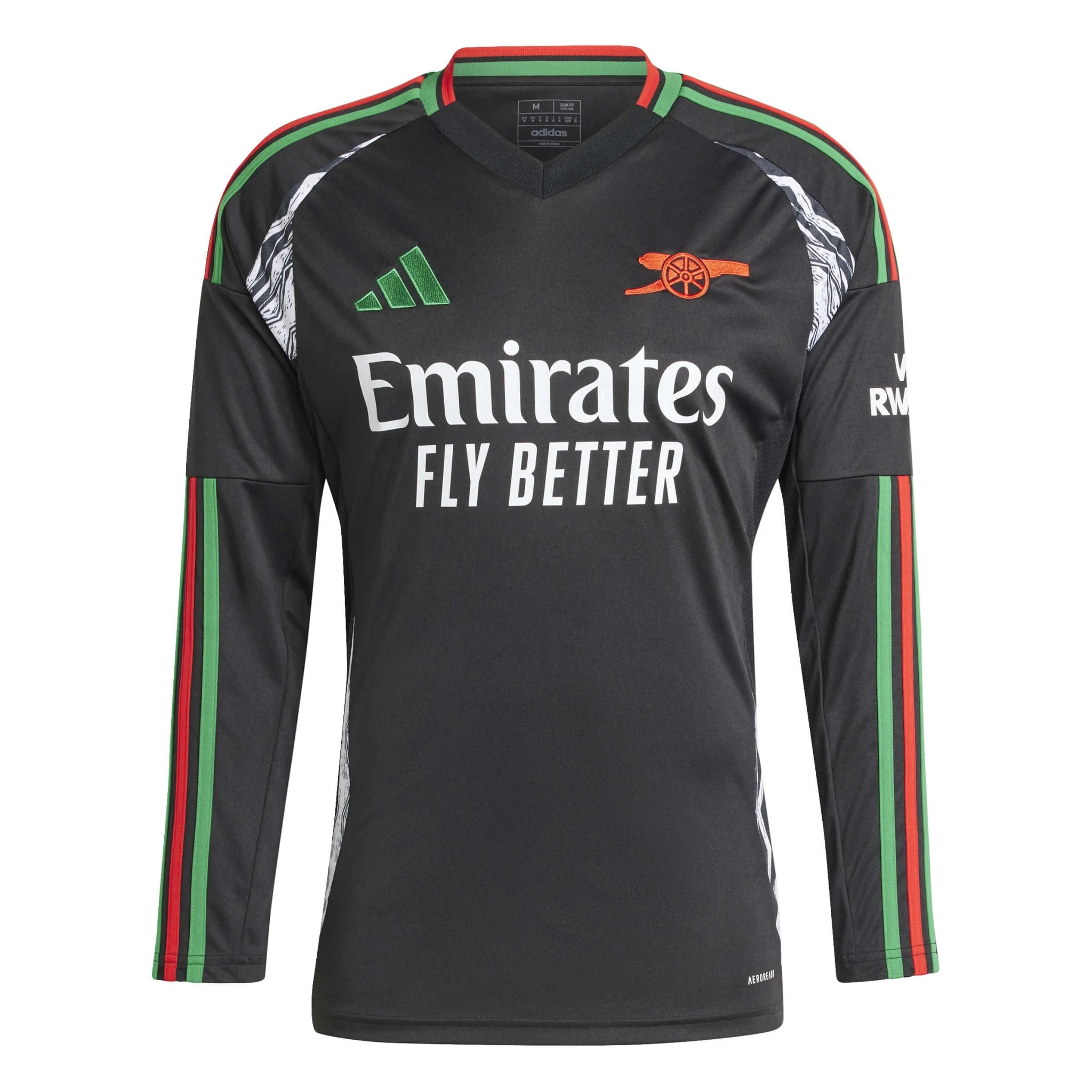 adidas 2024-25 Arsenal Men's Stadium Away Long-Sleeve Soccer