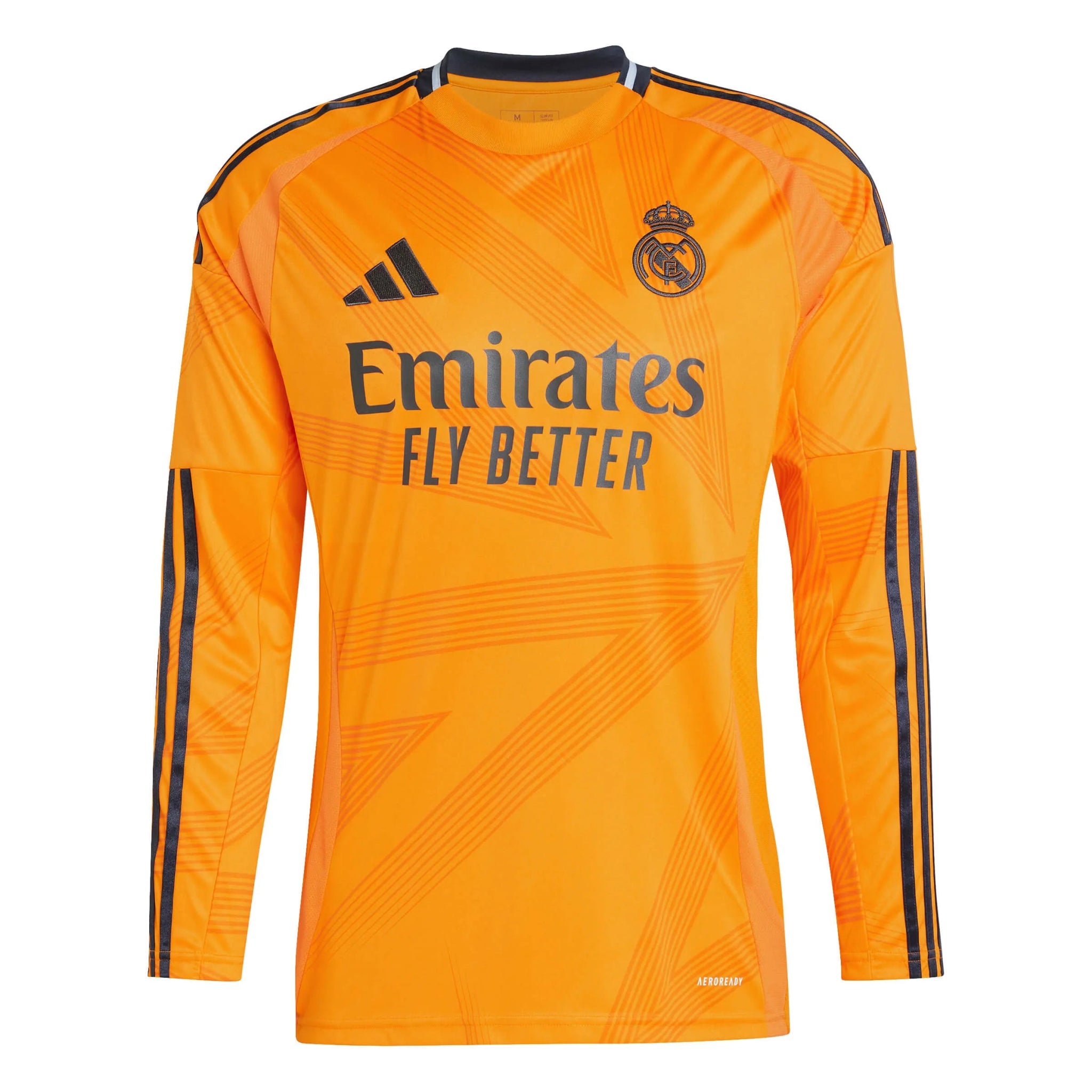 adidas 2024-25 Real Madrid Men's Long-Sleeve Away Soccer Jersey