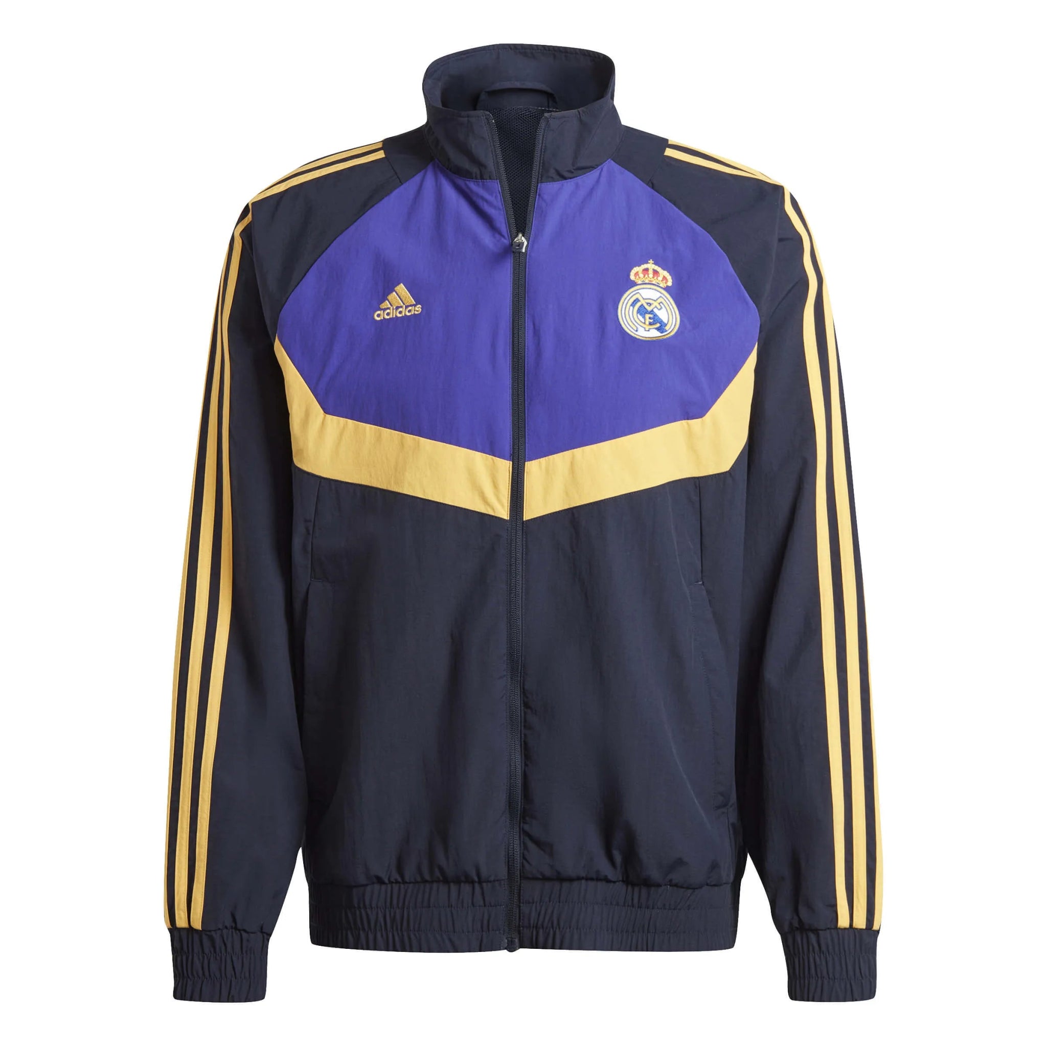 トップス  Real Madrid 2024 Track Top adidas 2024 Real Madrid Men's Woven Track Top – ProSoccer