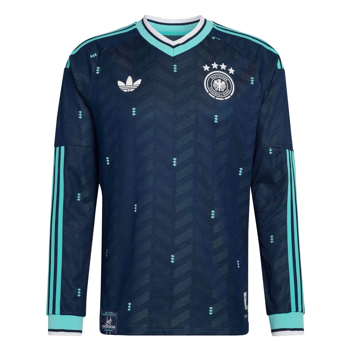 adidas 2026 Germany Men's Authentic Away Long-Sleeve Soccer Jersey