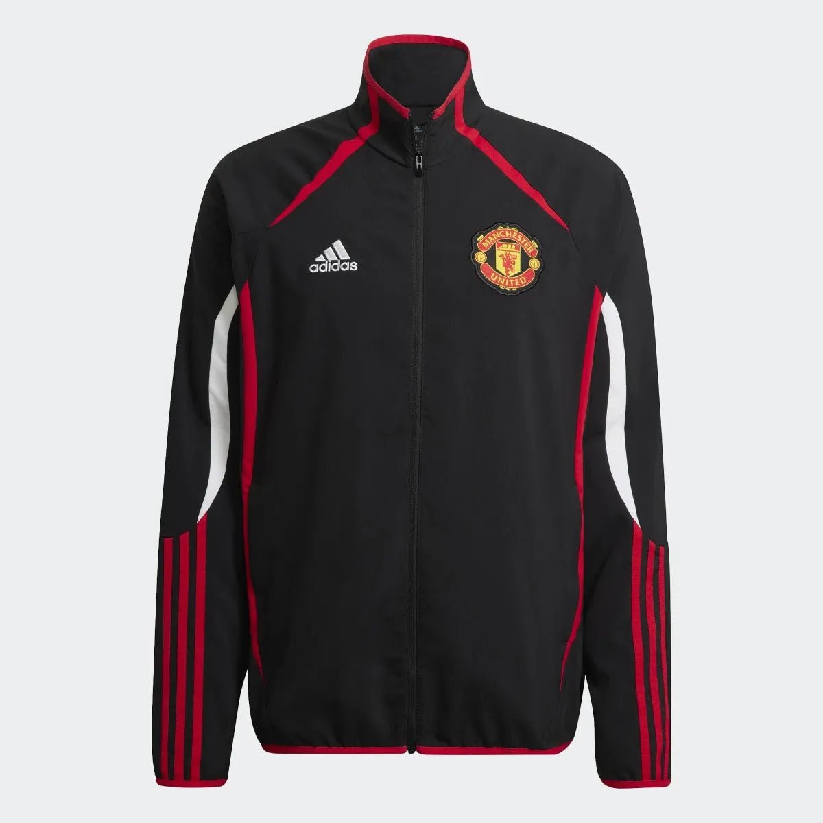 adidas 21-22 Manchester United Teamgeist Woven Jacket - Black adidas 21-22 Manchester United Teamgeist Woven Jacket - Black