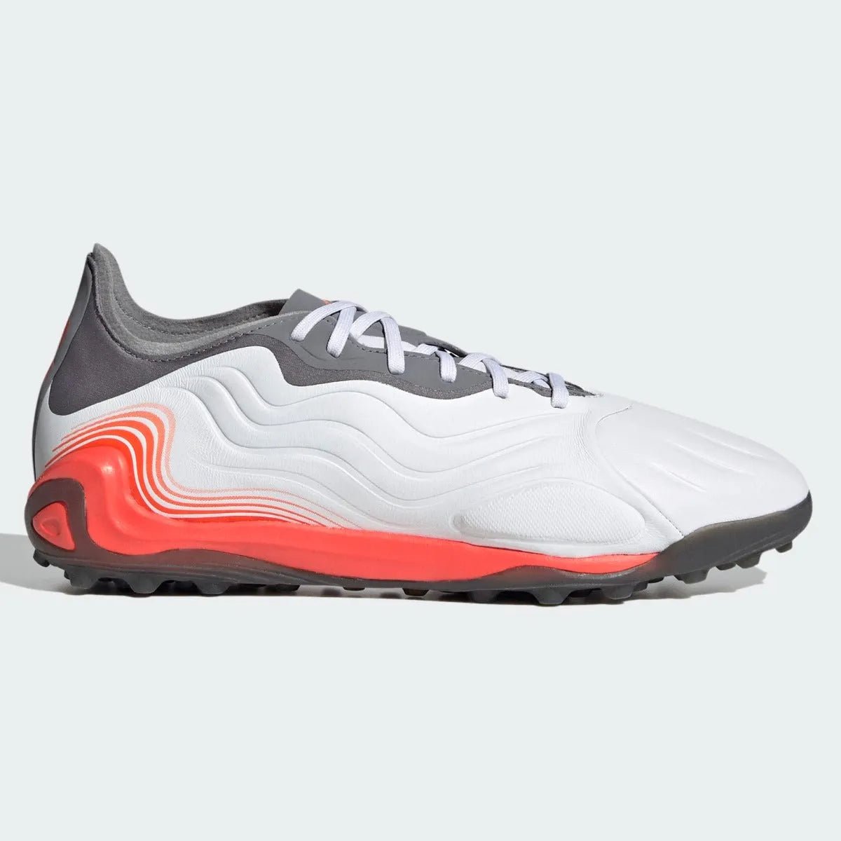 Adidas Copa Sense .1 Turf Soccer Shoes TF - White-Grey-Solar Red