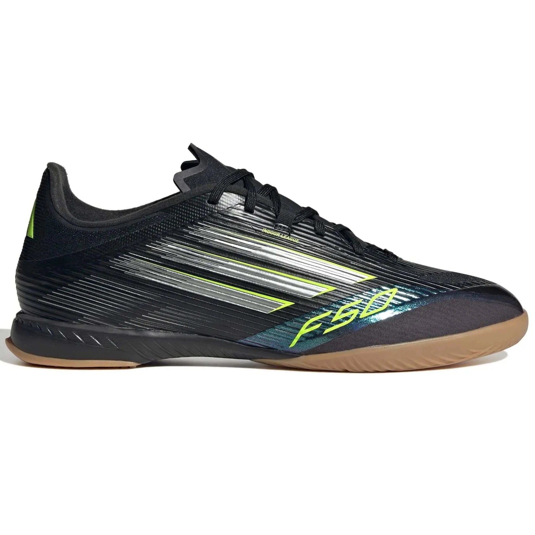 adidas F50 League Indoor Soccer Shoes - Electric Stealth Pack (FA25) adidas F50 League Indoor Soccer Shoes - Electric Stealth Pack (FA25)