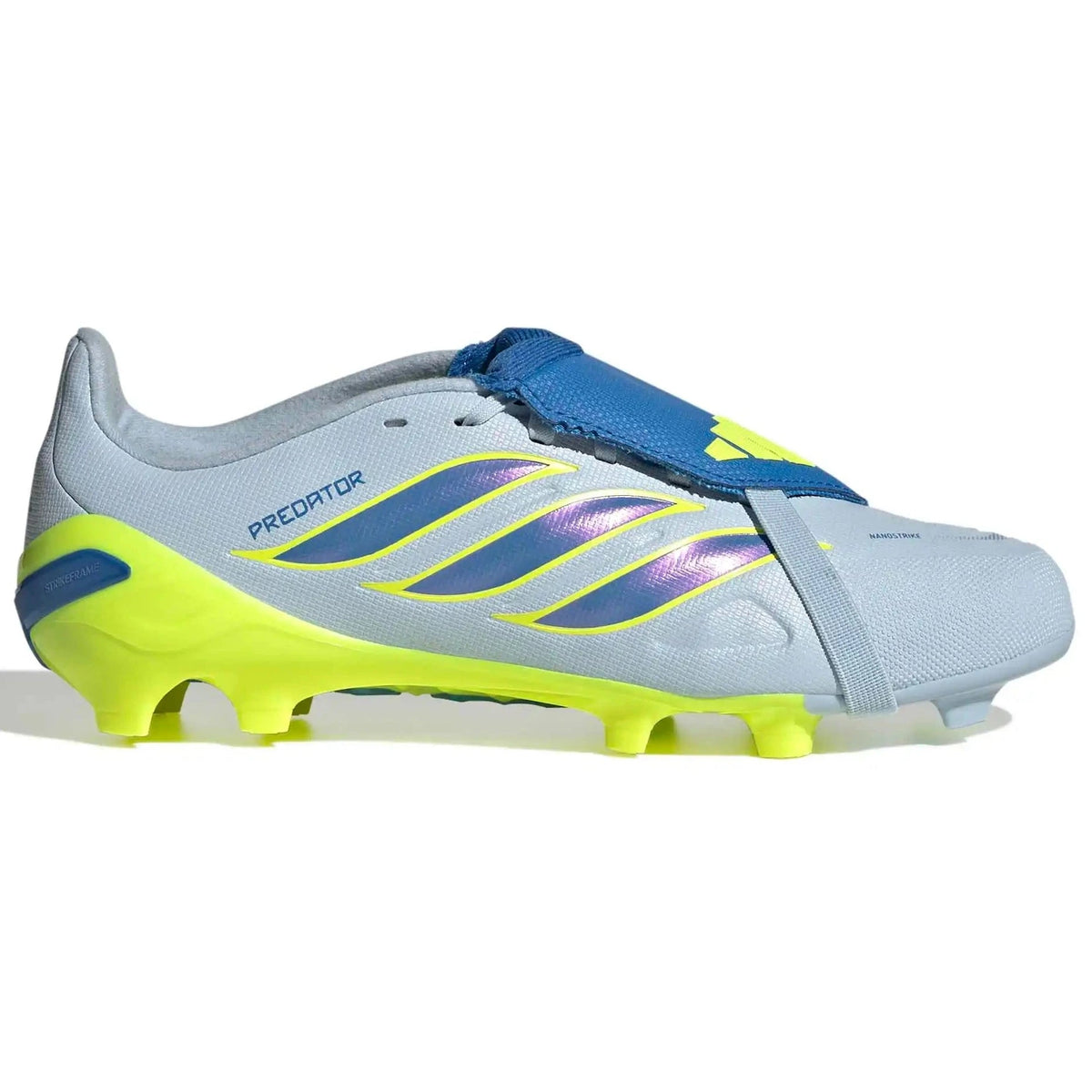 adidas Junior Predator League Fold-Over Tongue Firm Ground Soccer Cleats - Ice Cold Precision Pack (SP26) (Side 1)