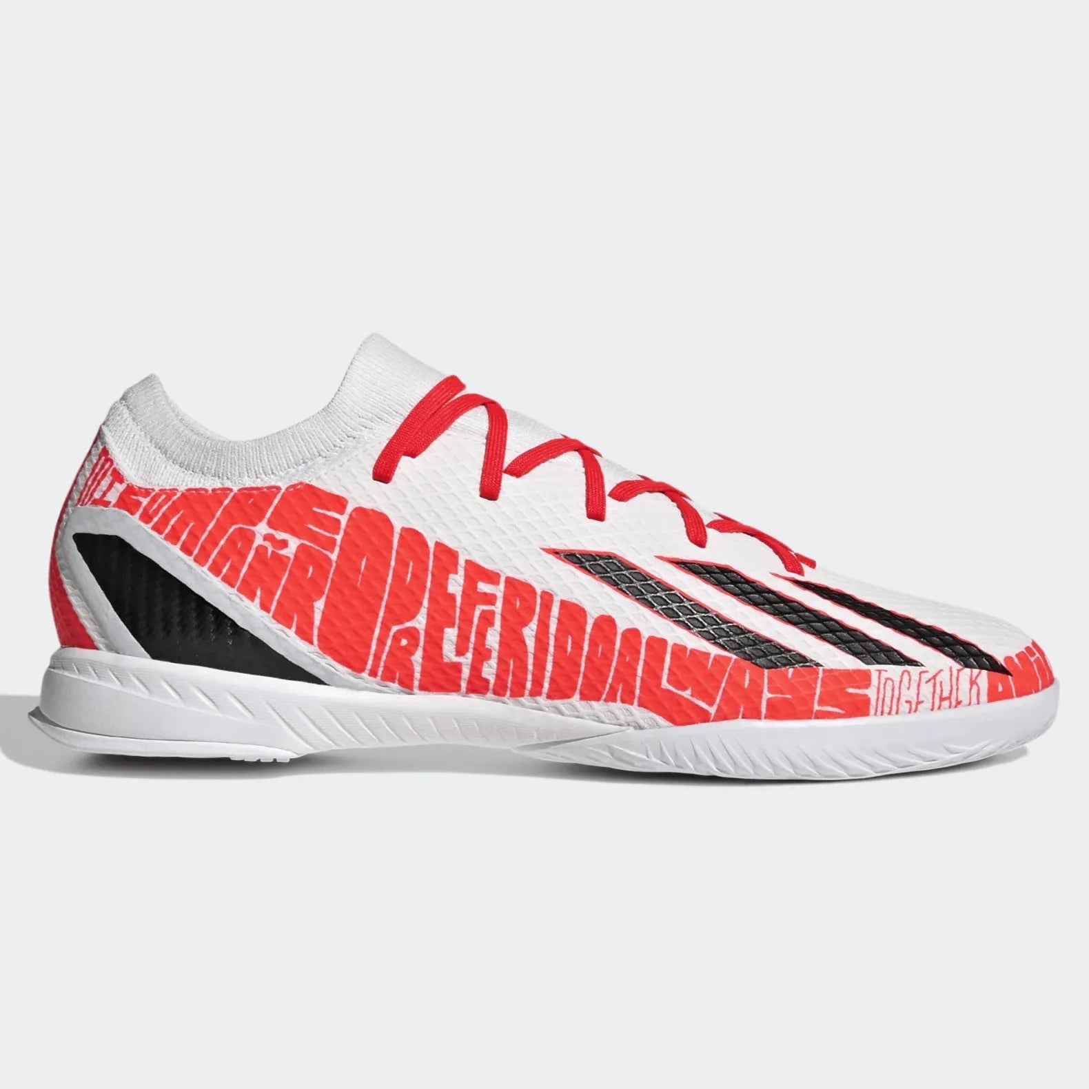 adidas X SpeedPortal Messi .3 Indoor Soccer Shoes - White-Black