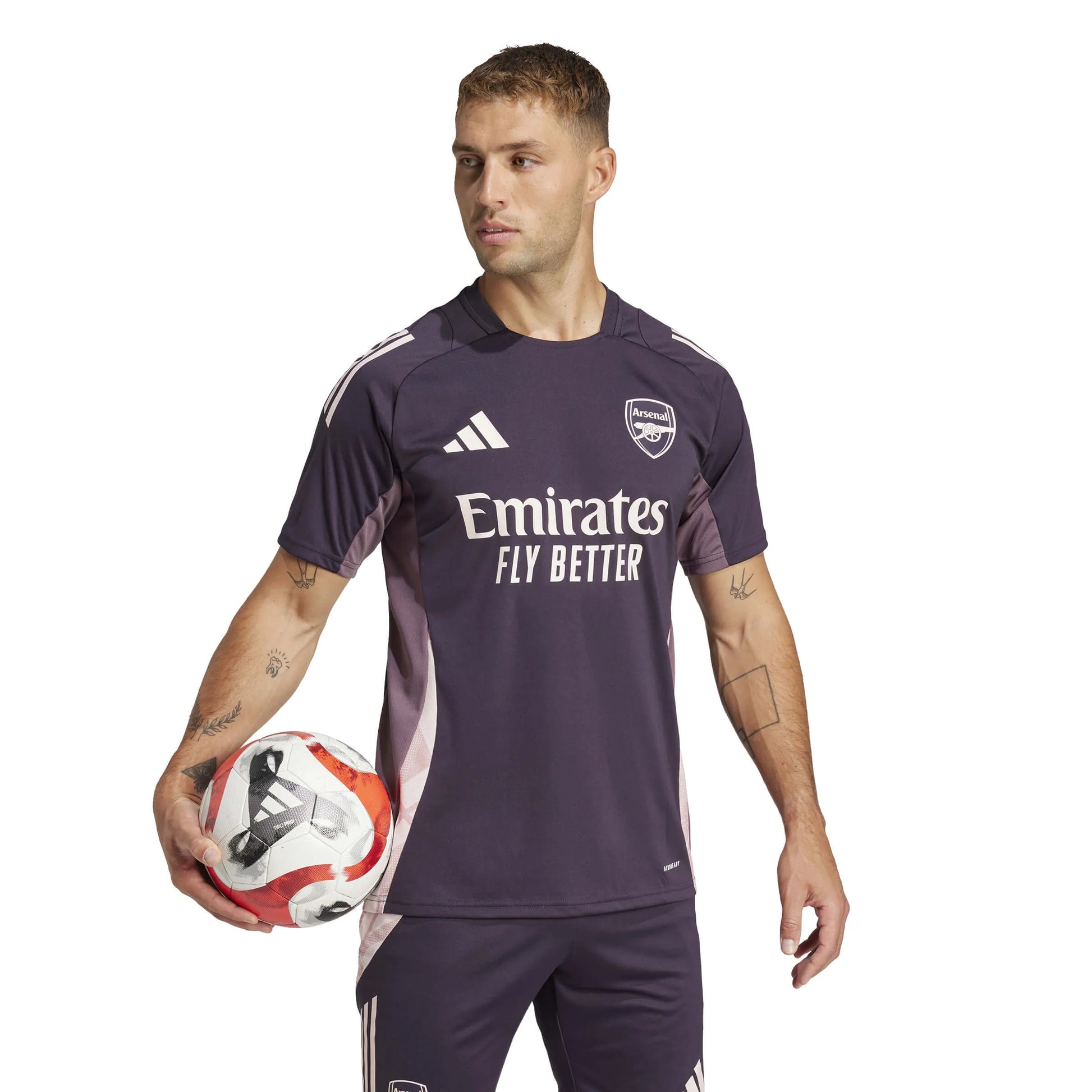 adidas 2024-25 Arsenal Men's Tiro 24 Training Jersey (Model - Side)