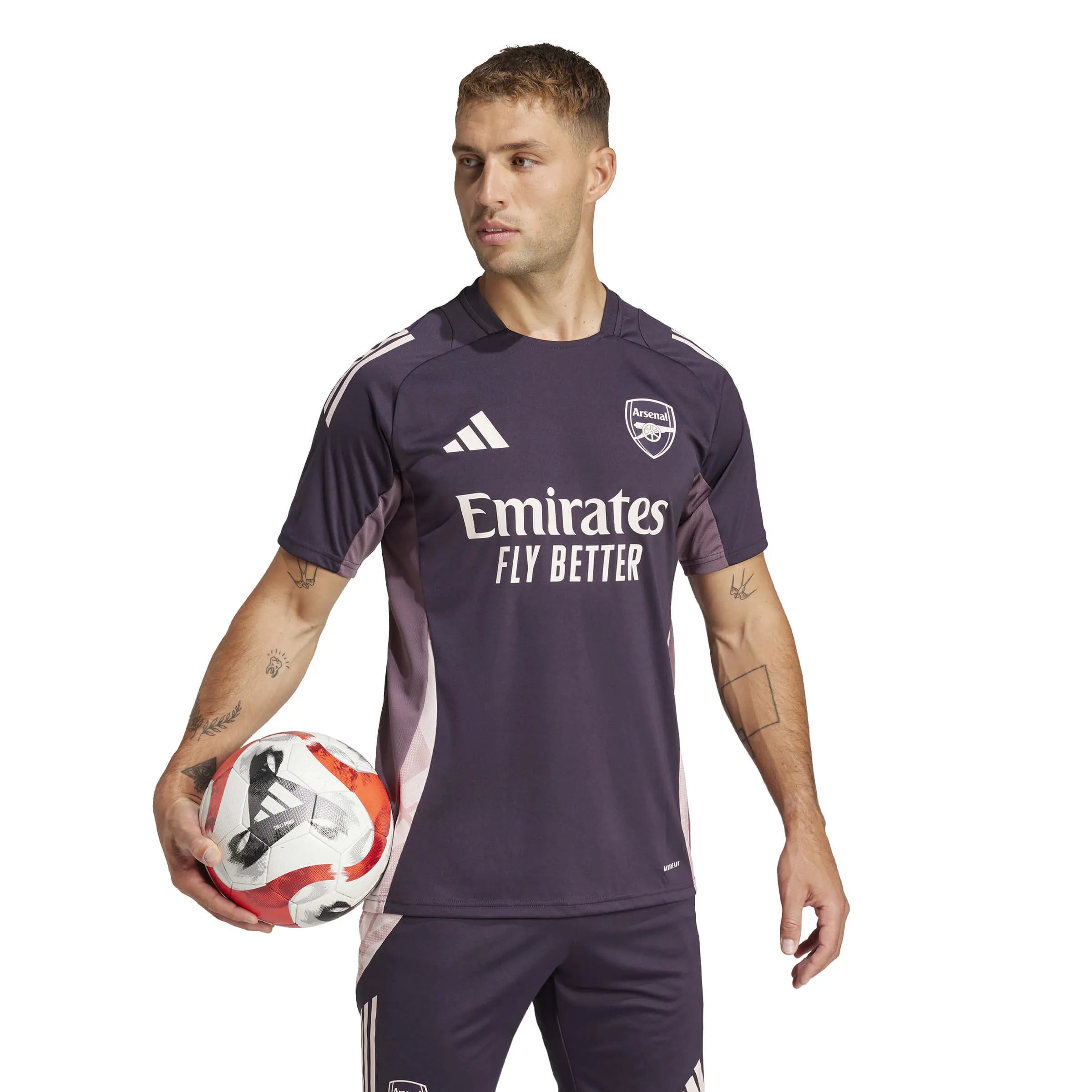 adidas 2024-25 Arsenal Men's Tiro 24 Training Jersey (Model - Side)