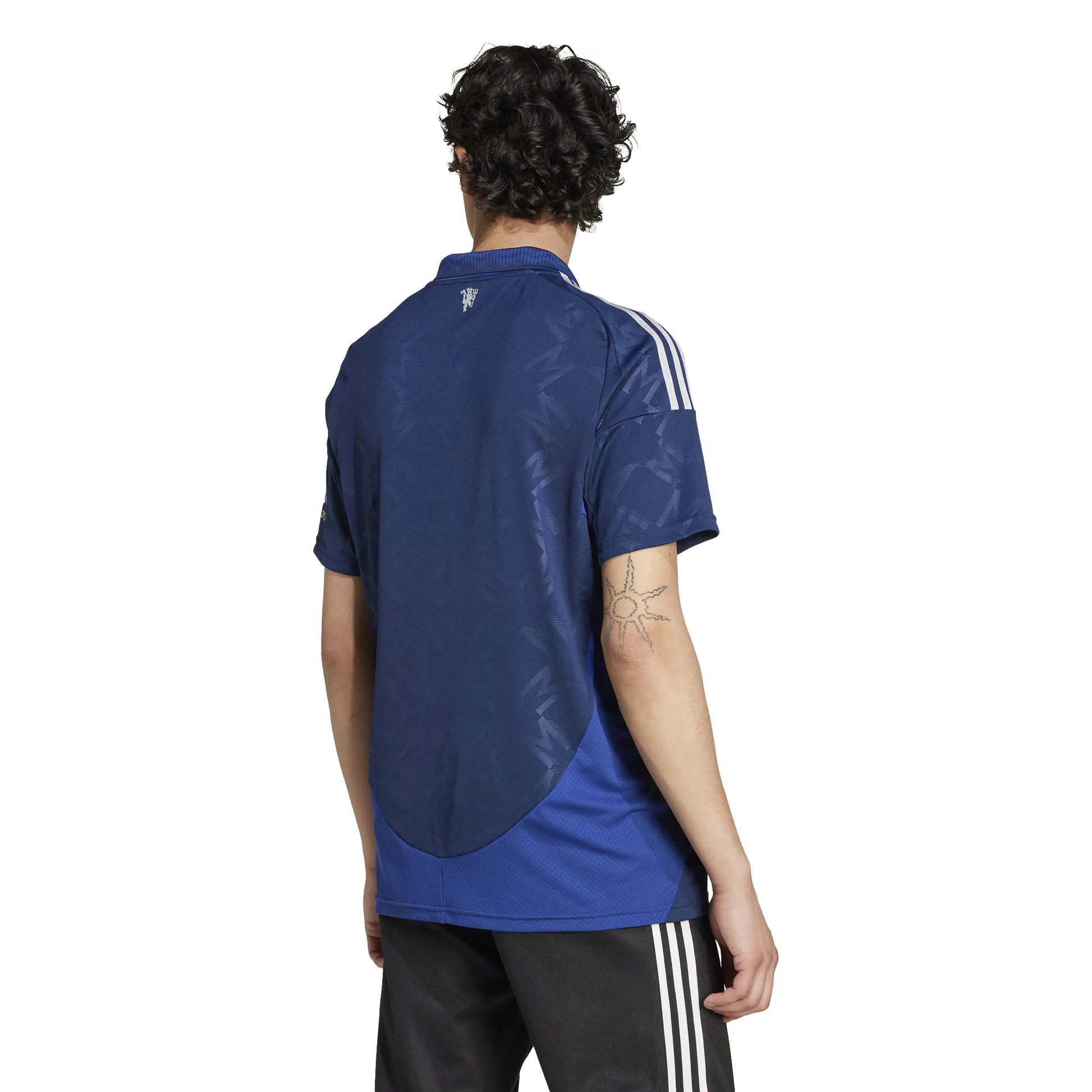 adidas 2024-25 Manchester United Men's Stadium Away Jersey (Model - Back)