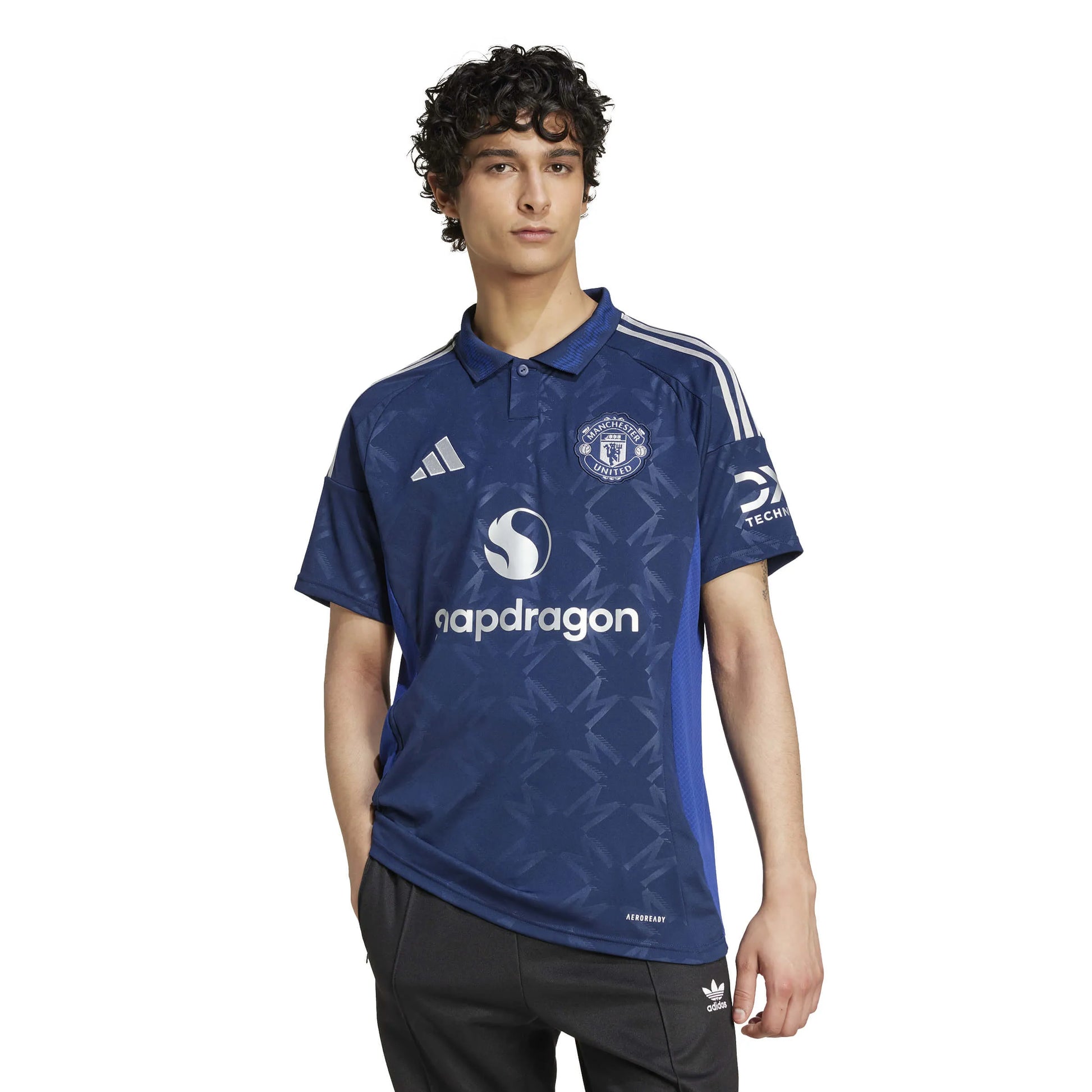 adidas 2024-25 Manchester United Men's Stadium Away Jersey (Model - Front)