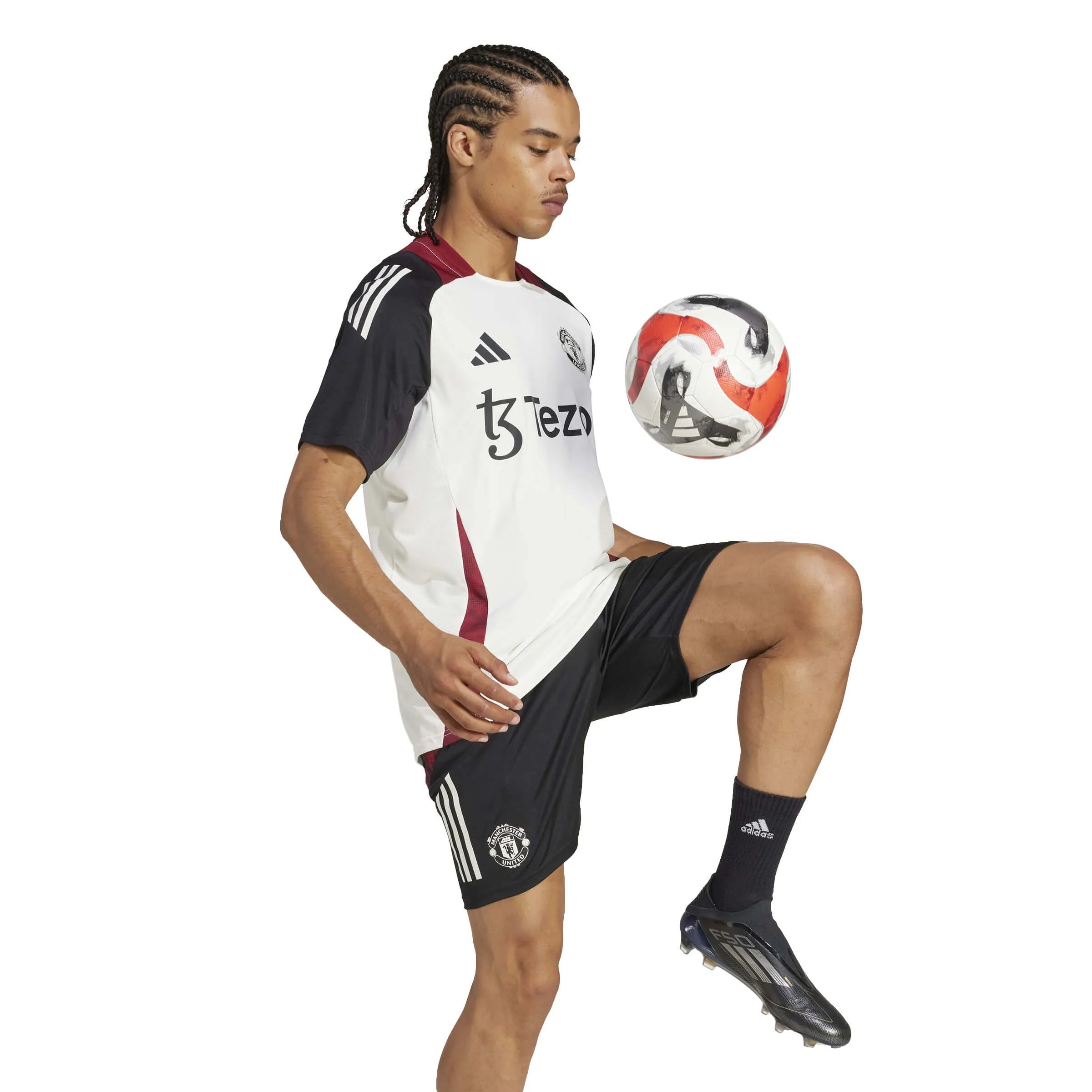 adidas 2024-25 Manchester United Men's Training Jersey (Model - Side)