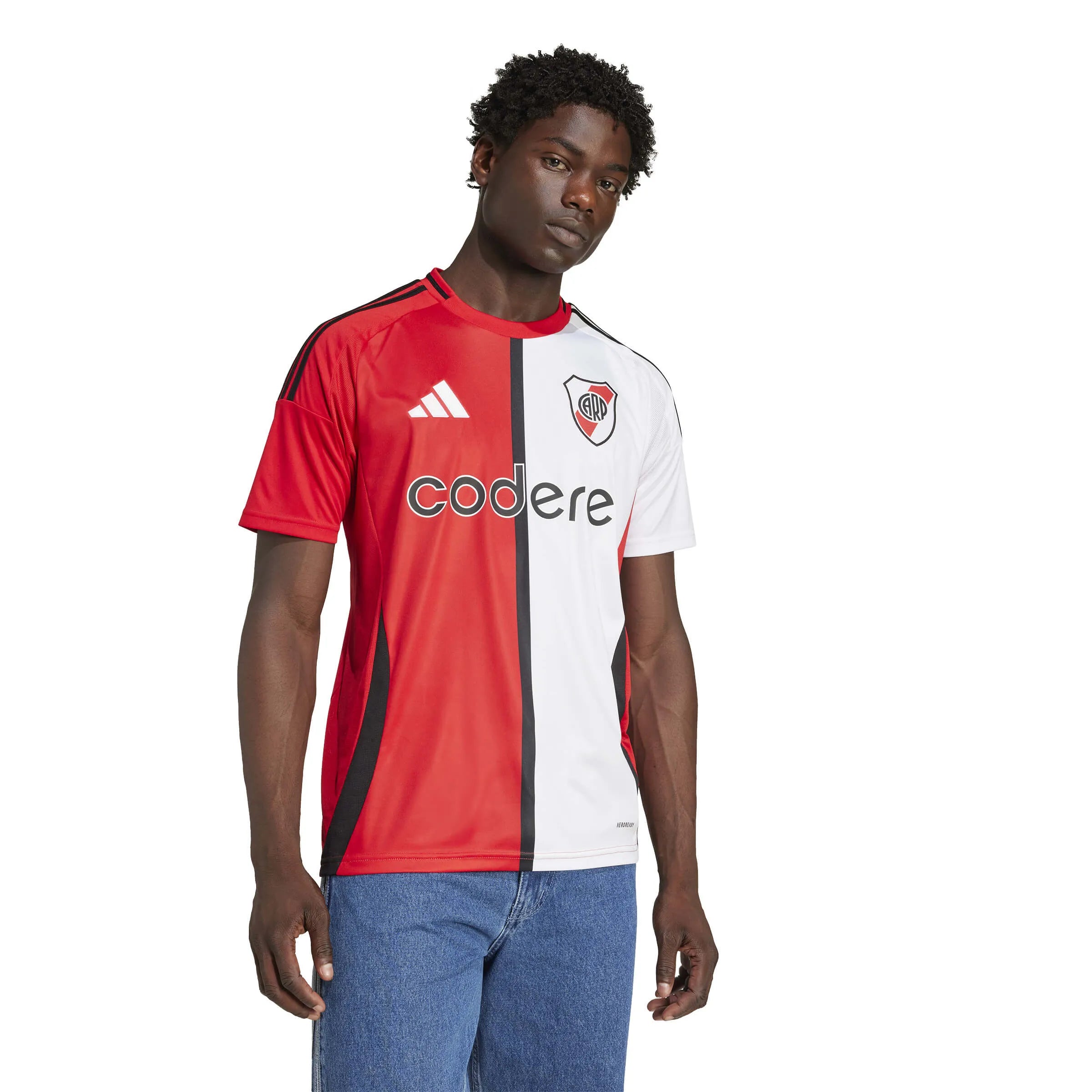 adidas 2024-25 River Plate Men's Stadium Third Soccer Jersey (Model - Front)