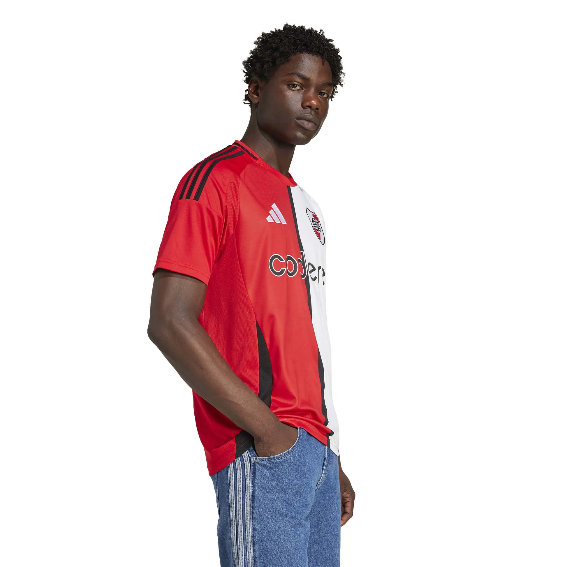 adidas 2024-25 River Plate Men's Stadium Third Soccer Jersey (Model - Side)