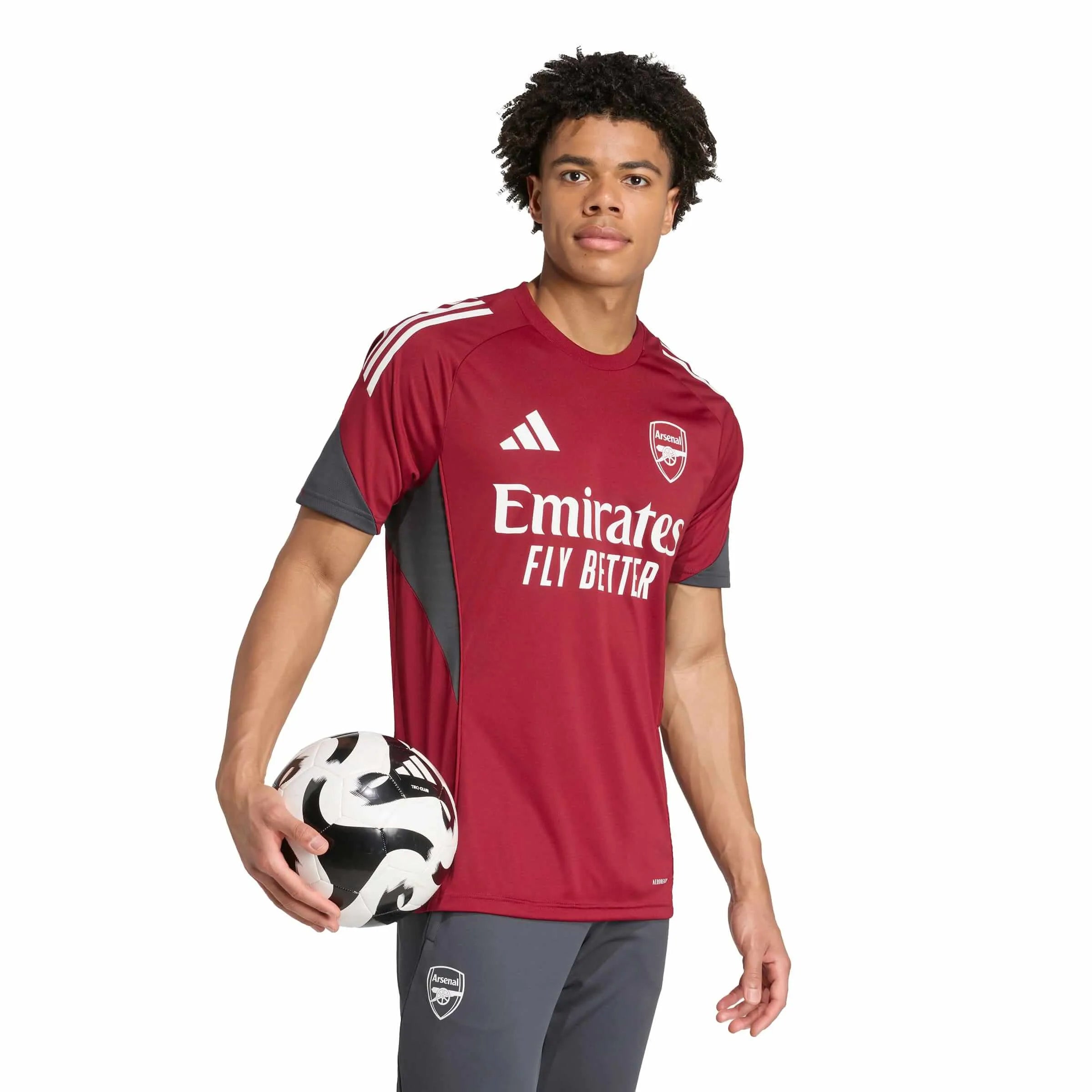 adidas 2025-26 Arsenal Men's EU Training Soccer Jersey (Model - Side)