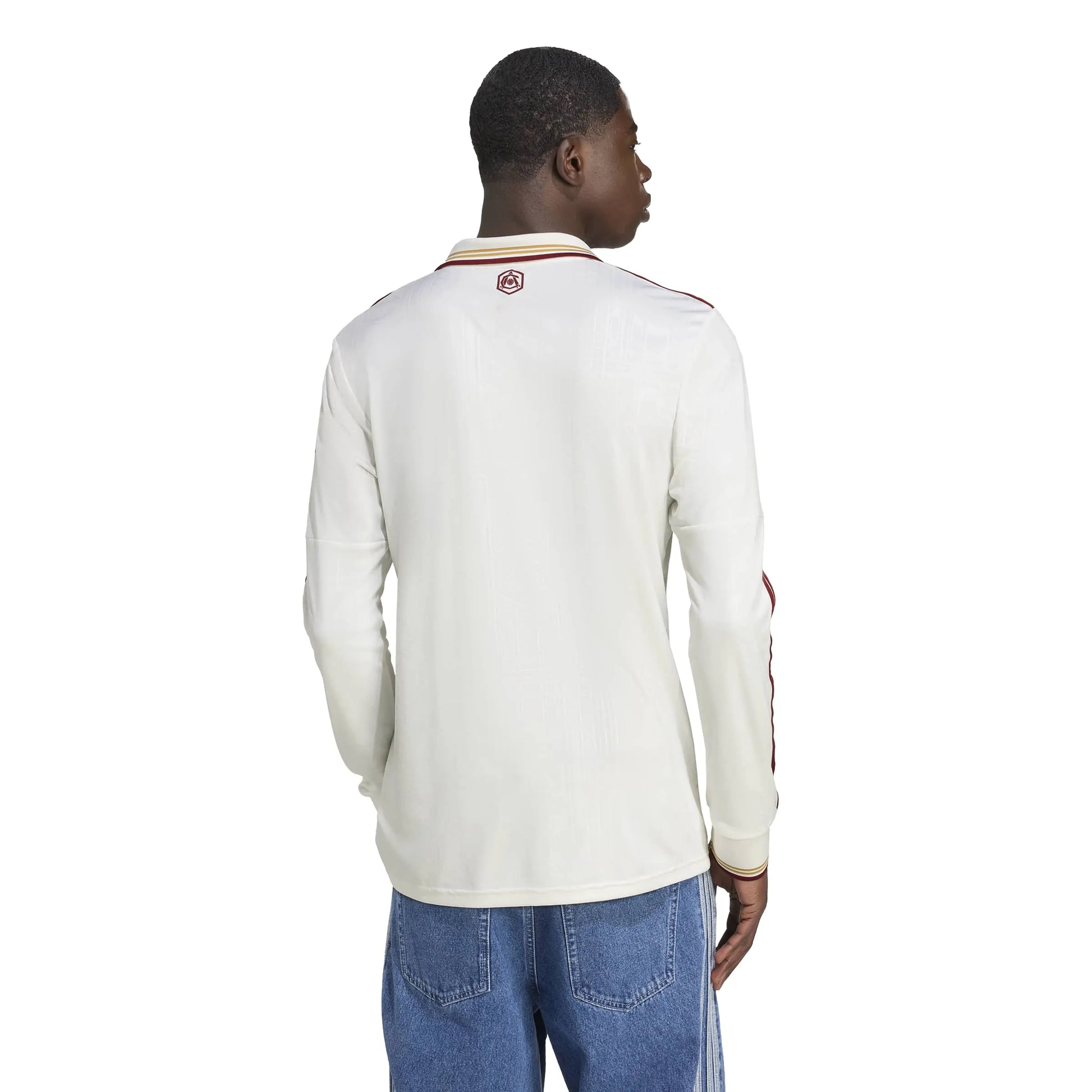 adidas 2025-26 Arsenal Men's Stadium Third Long-Sleeve Soccer Jersey (Model - Back)