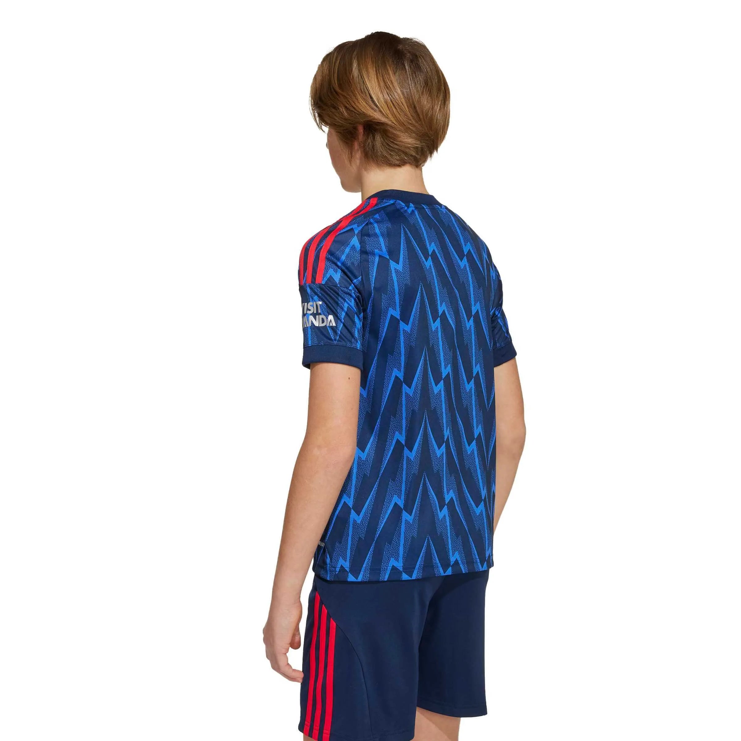 adidas 2025-26 Arsenal Youth Stadium Away Soccer Jersey (Model - Back)