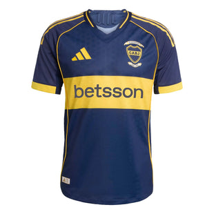 adidas 2025-26 Boca Juniors Men's Authentic Home Soccer Jersey (Front)