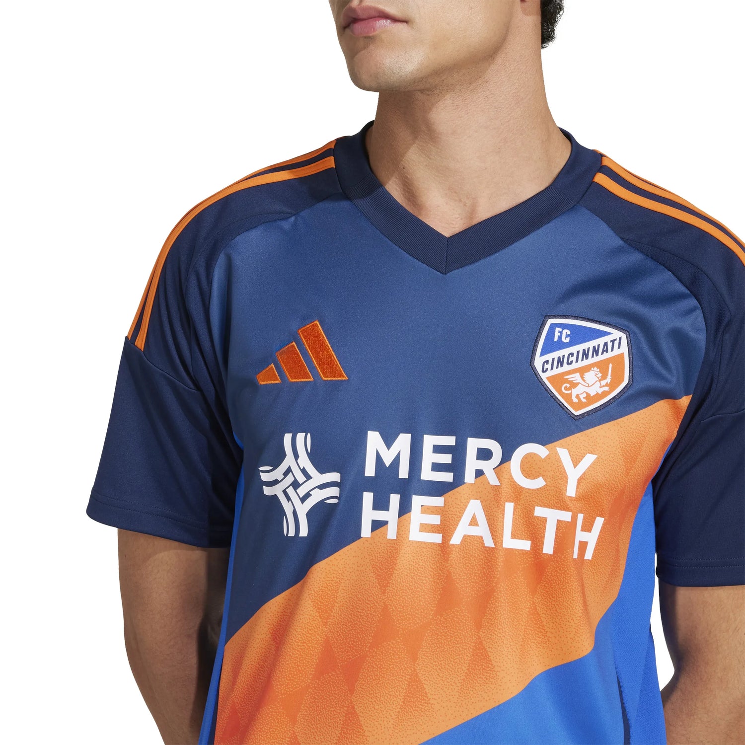 adidas 2025-26 Cincinnati Men's Stadium Home Soccer Jersey (Detail 1)