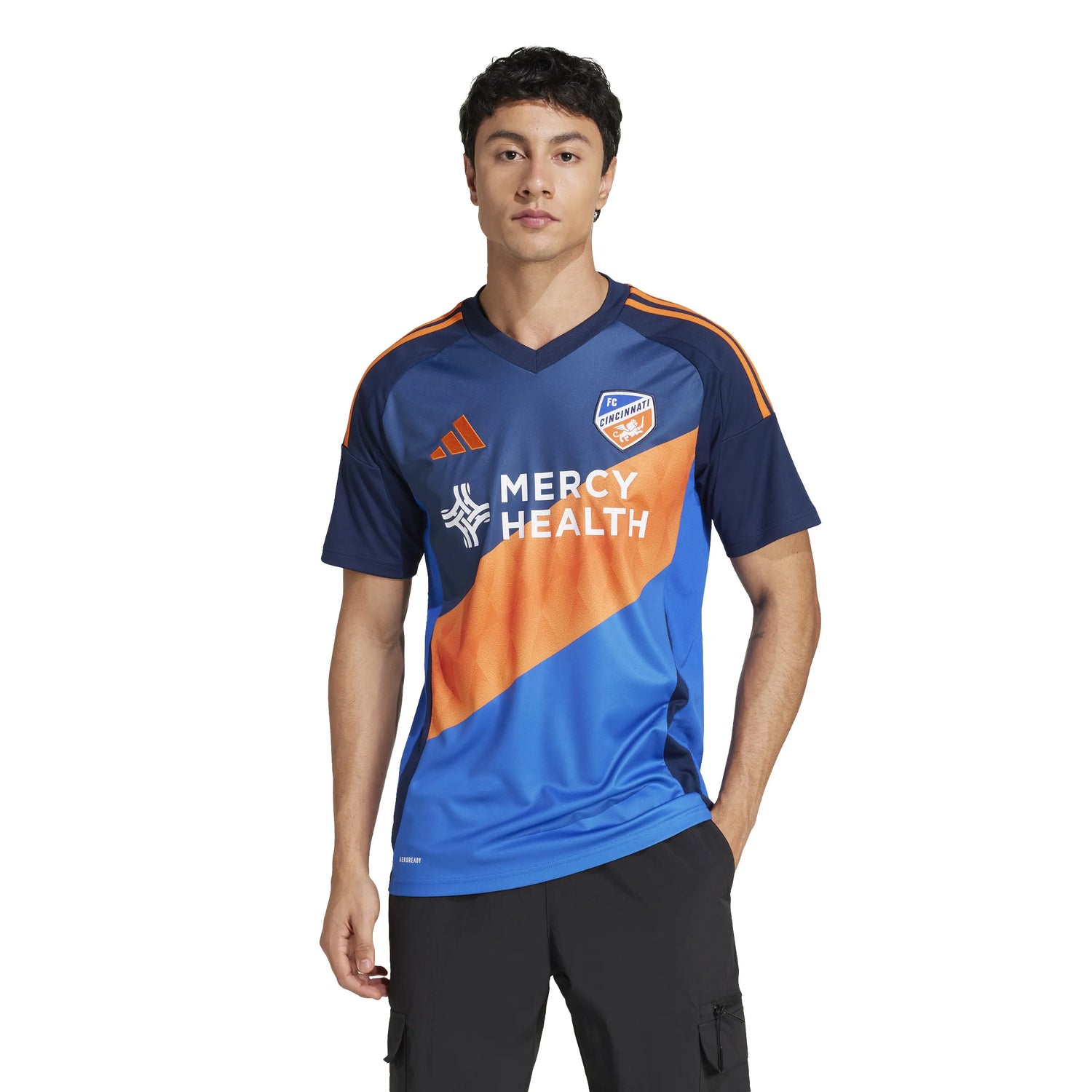 adidas 2025-26 Cincinnati Men's Stadium Home Soccer Jersey (Model - Front)