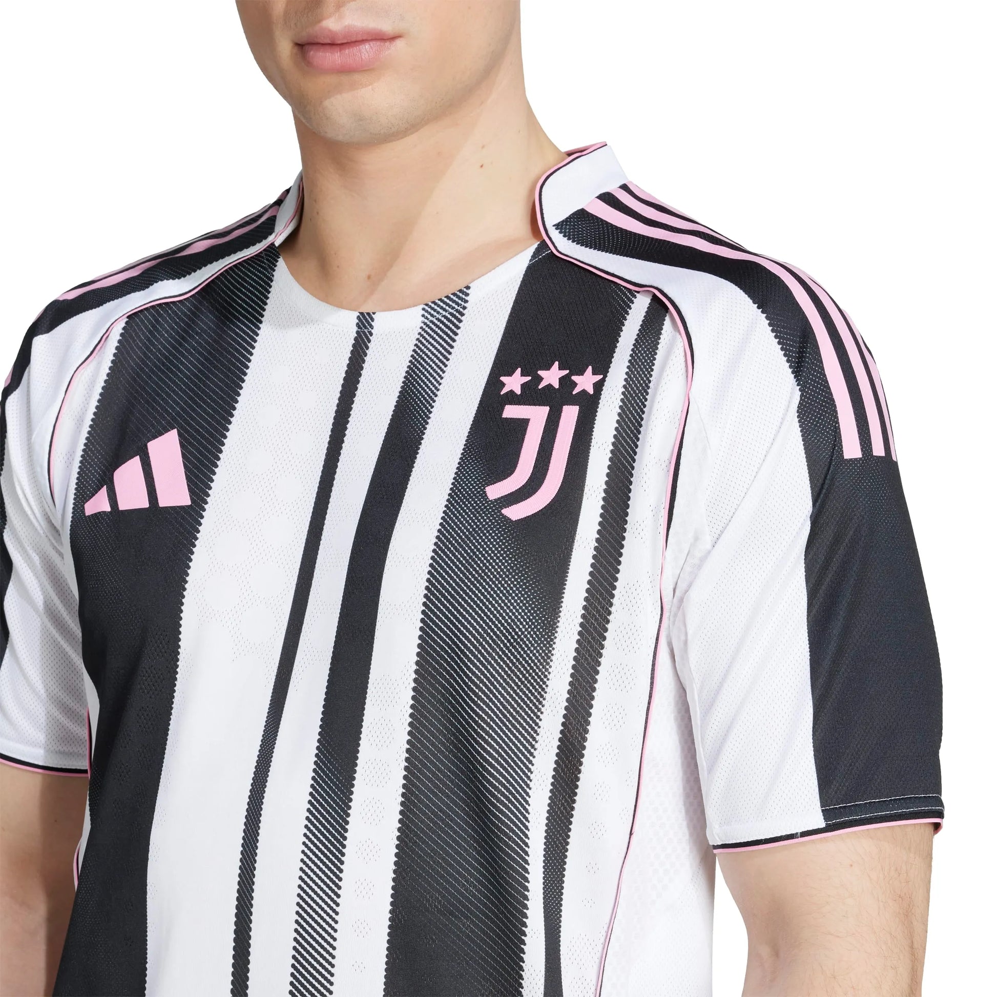 adidas 2025-26 Juventus Men's Authentic Home Soccer Jersey (Detail 1)