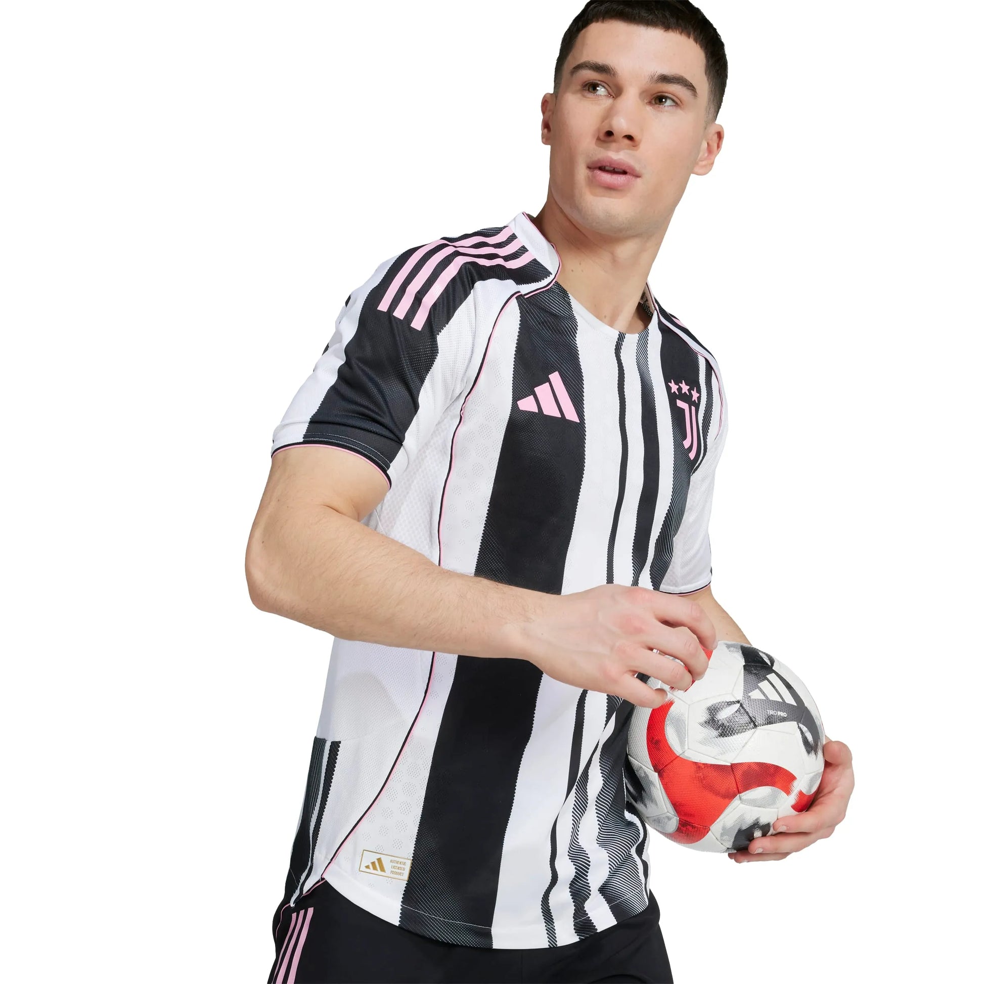 adidas 2025-26 Juventus Men's Authentic Home Soccer Jersey (Detail 2)