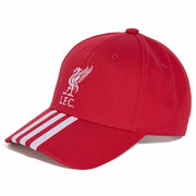 adidas 2025-26 Liverpool Baseball Cap Strawberry Red / White (Lateral - Front)