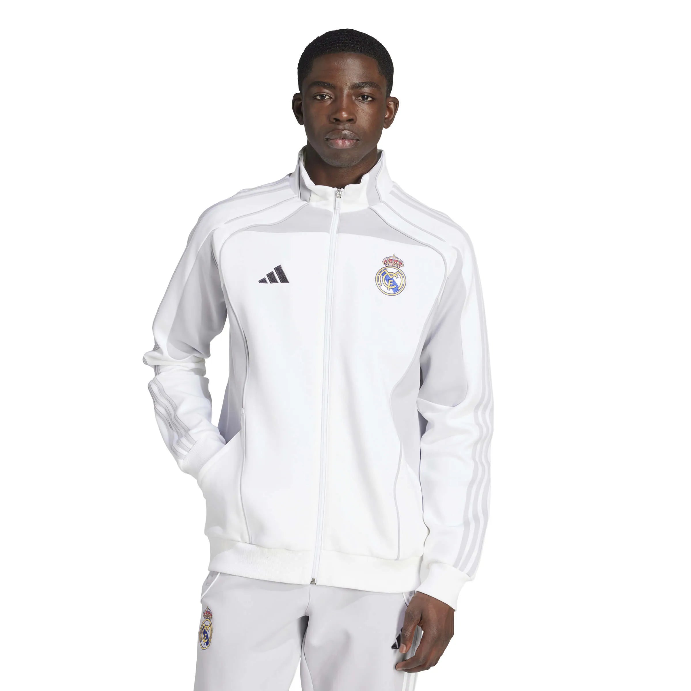 adidas 2025-26 Real Madrid Men's UBP Double-knit Track Top (Model - Front)