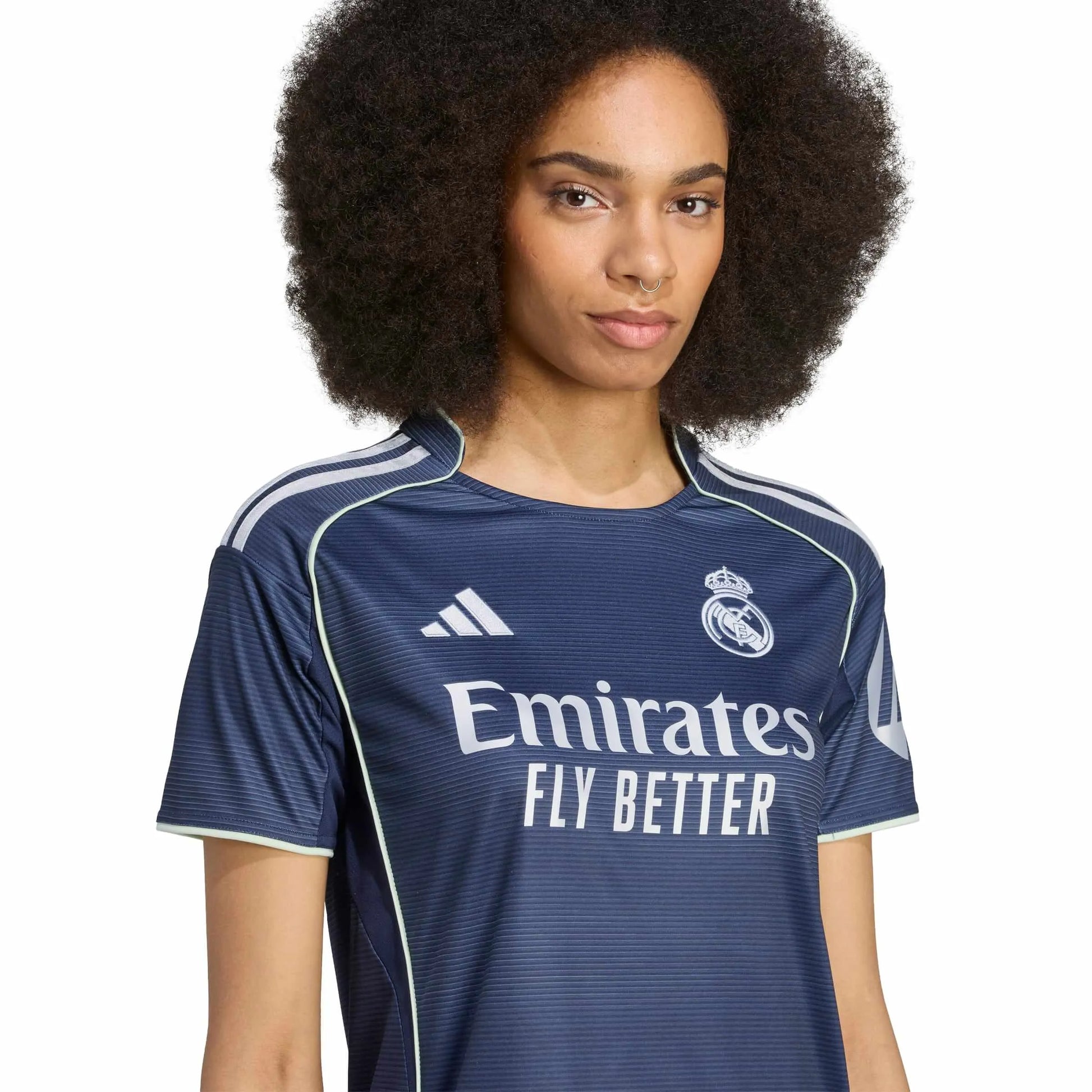 adidas 2025-26 Real Madrid Women's Away Soccer Jersey (Detail 1)