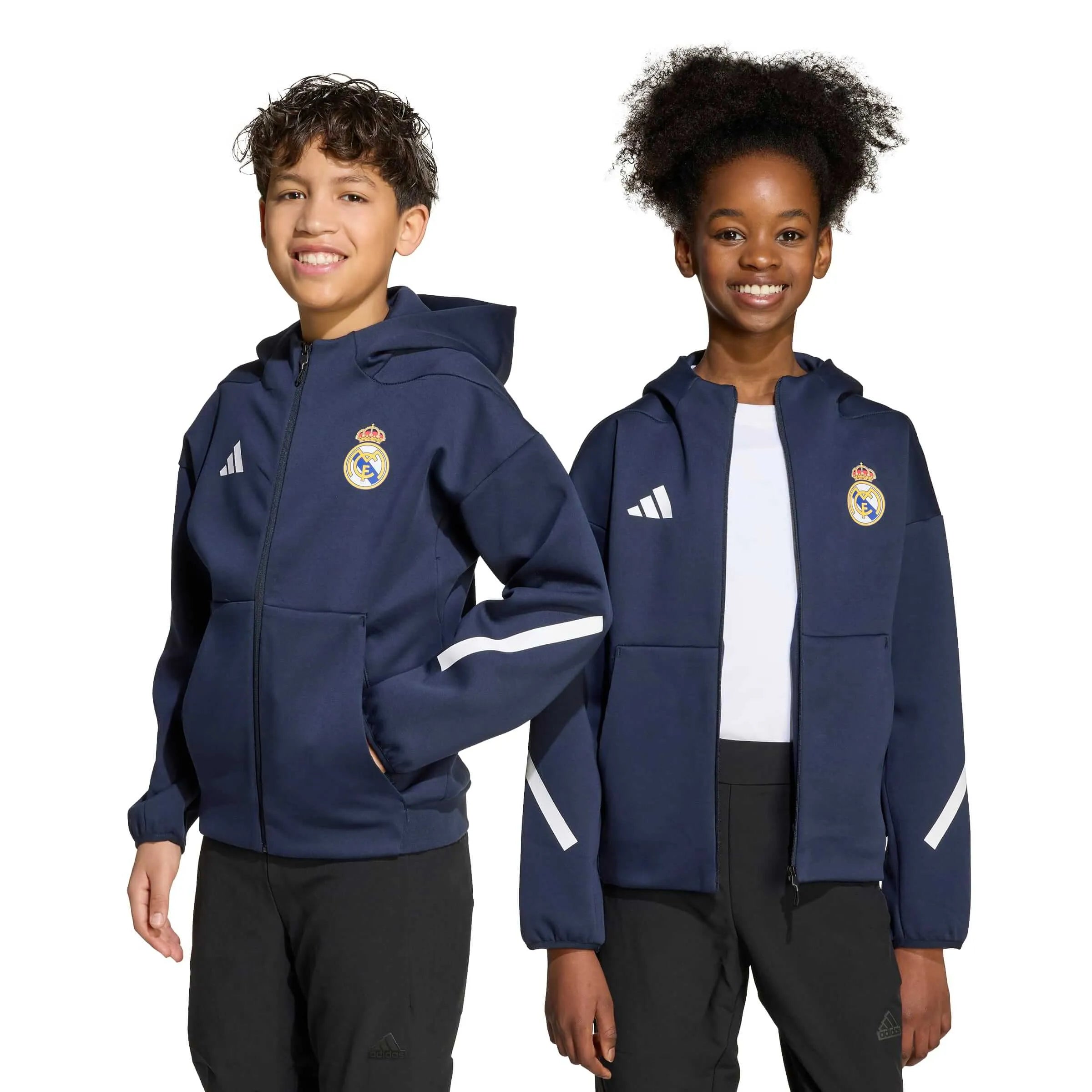 adidas 2025-26 Real Madrid Youth Anthem Jacket (Models - Front)