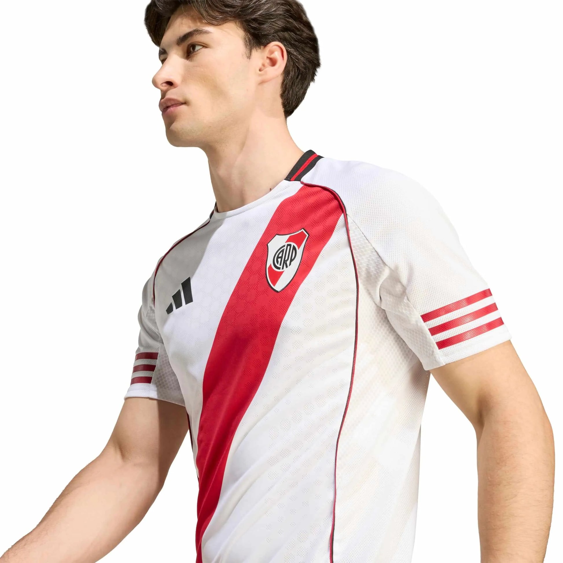 adidas 2025-26 River Plate Men's Authentic Home Soccer Jersey (Detail 1)