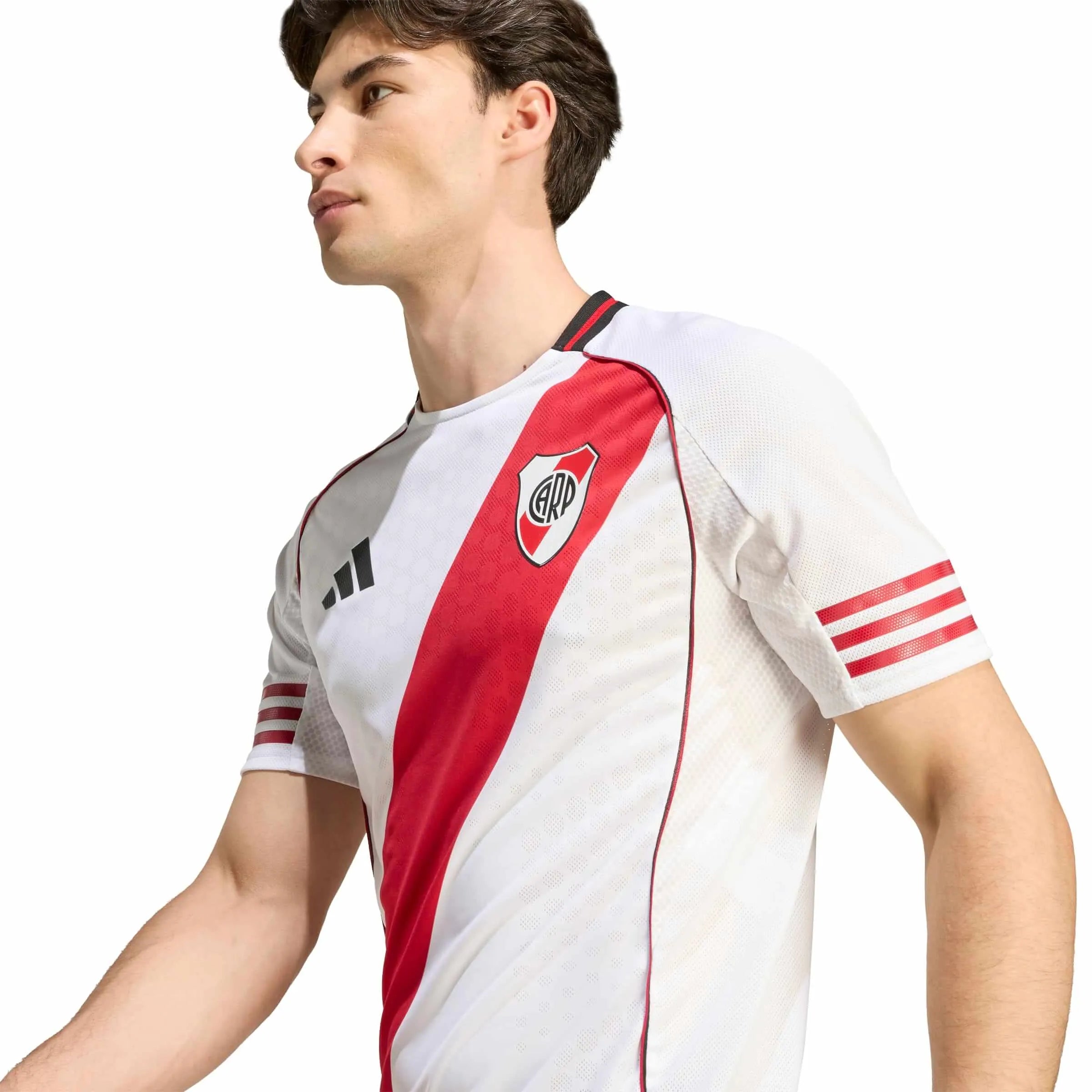 adidas 2025-26 River Plate Men's Authentic Home Soccer Jersey (Detail 1)