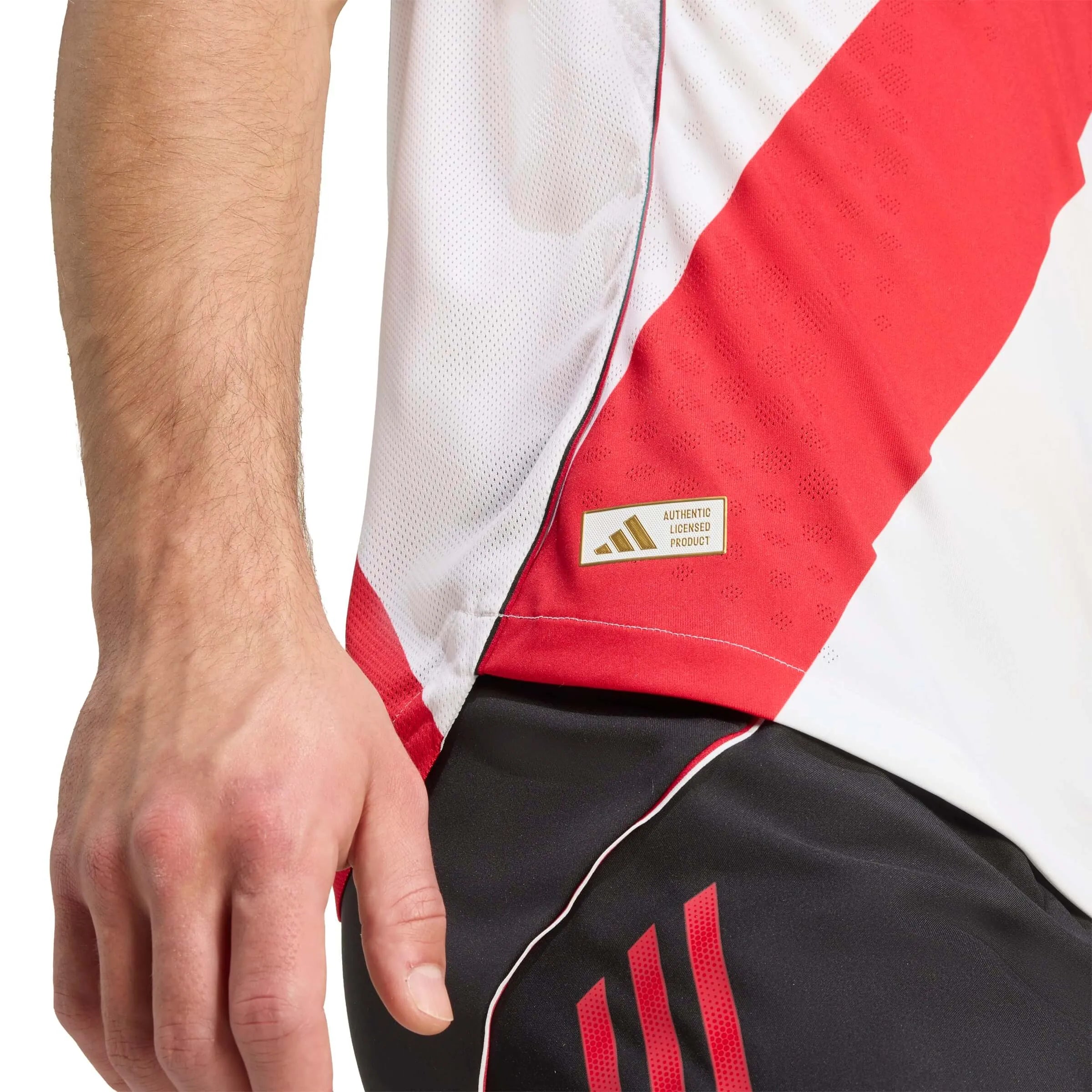 adidas 2025-26 River Plate Men's Authentic Home Soccer Jersey (Detail 2)