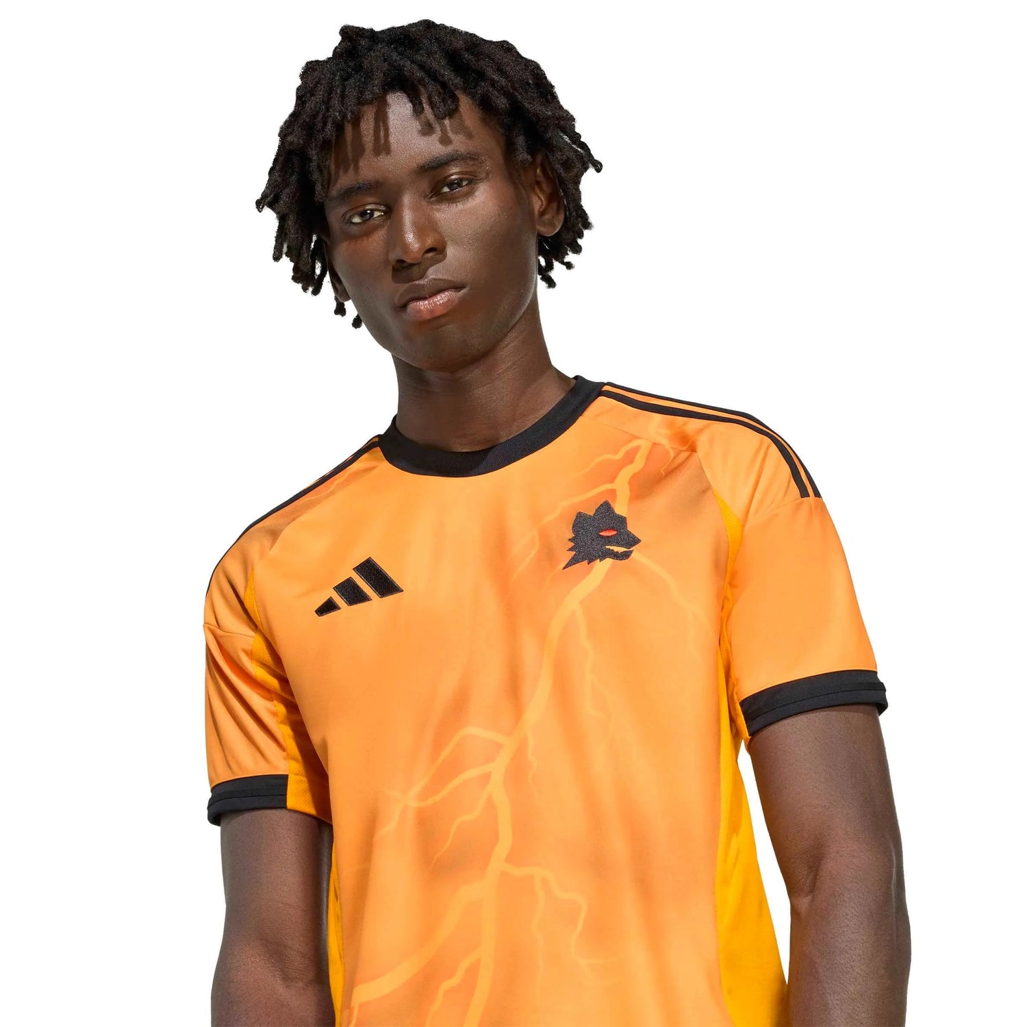 adidas 2025-26 Roma Men's Stadium Away Soccer Jersey (Detail 1)
