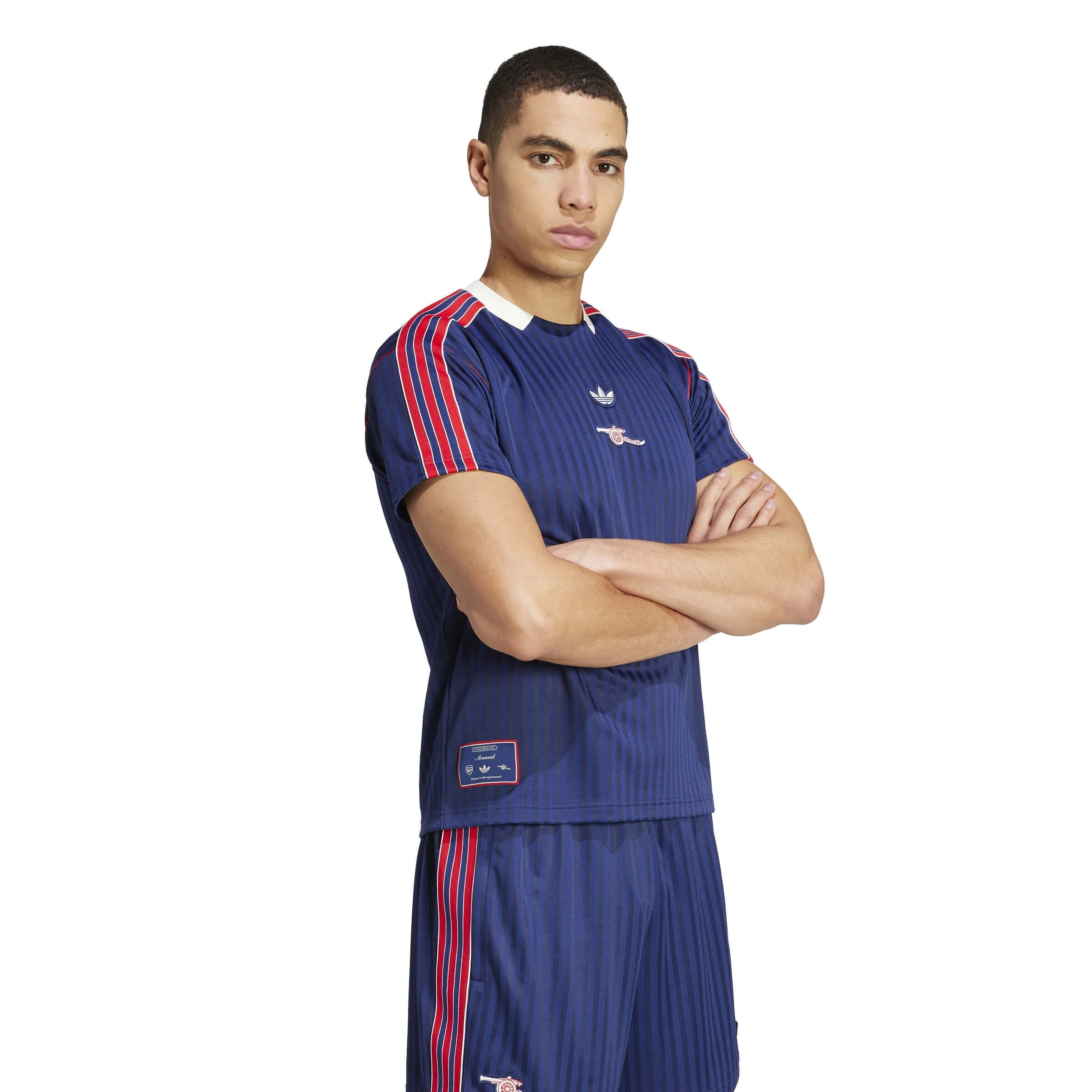 adidas 2025 Arsenal Men's Icon Soccer Jersey (Model - Side)