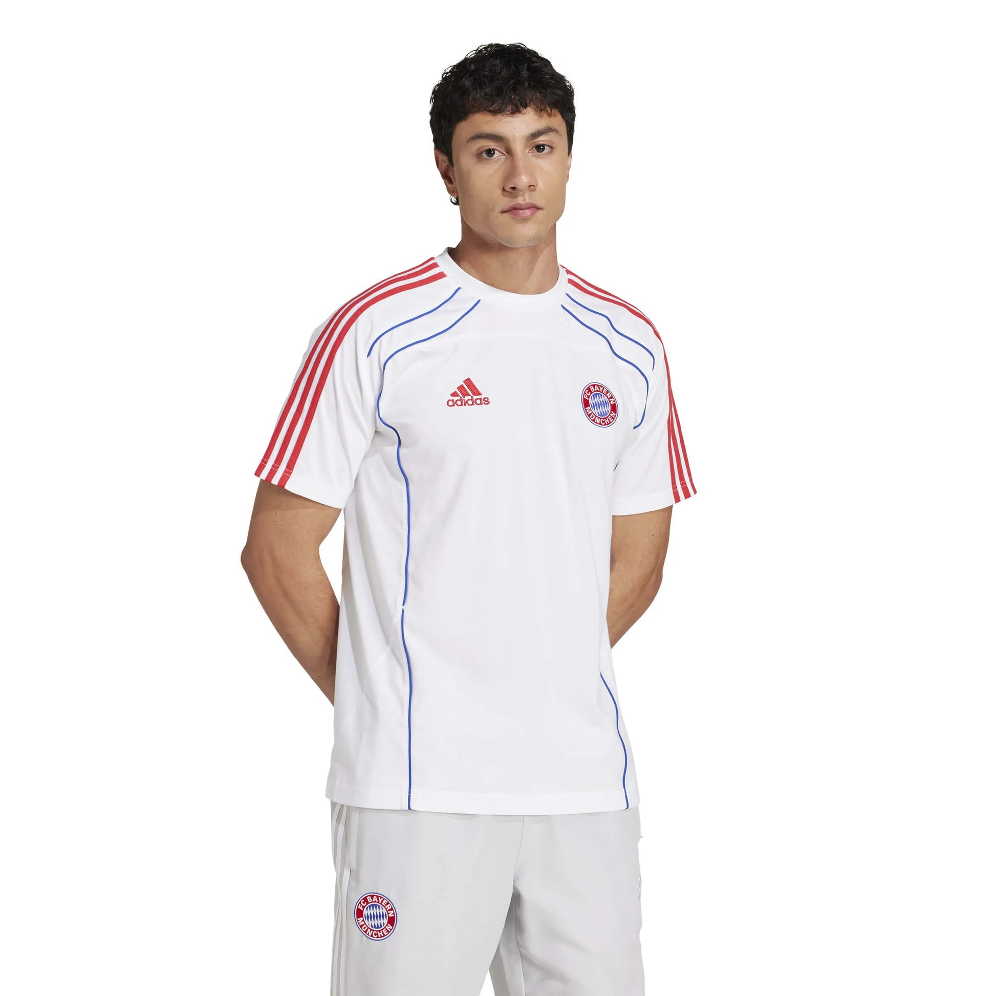 adidas 2025 Bayern Munich Men's UBP Tee (Model - Side)