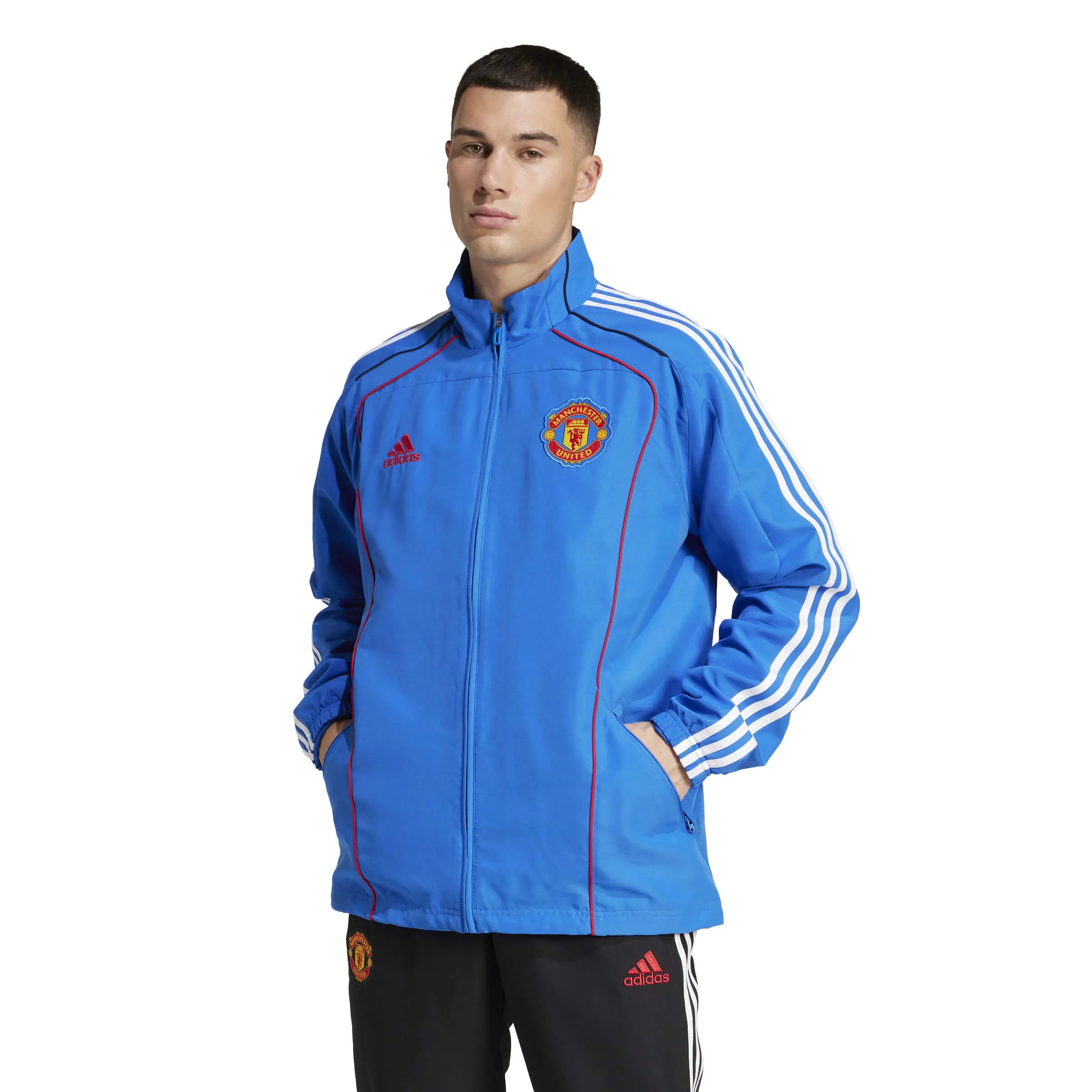 adidas 2025 Manchester United Men's UBP Track Top (Model - Front)